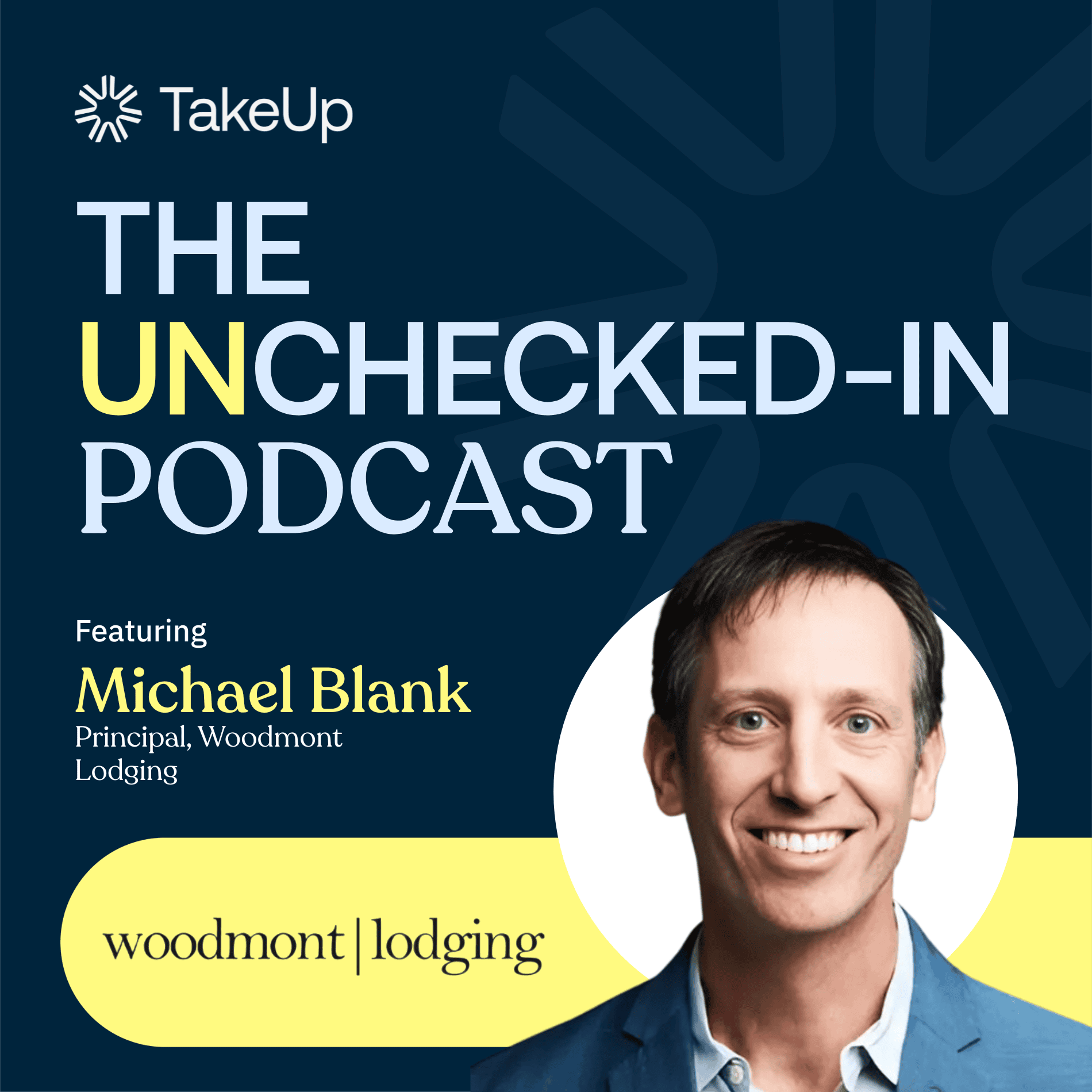 cover photo for Unchecked-In podcast episode with Michael Blank headshot