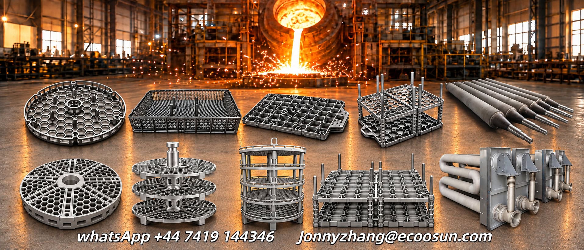 Heat treatment fixture for industrial furnace processing