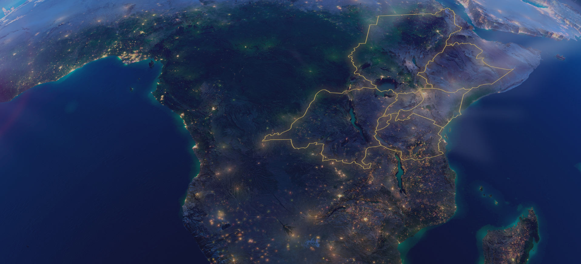 Leading Manufacturer of Synthetic Resins in Kenya Globe highlighting Africa with text: