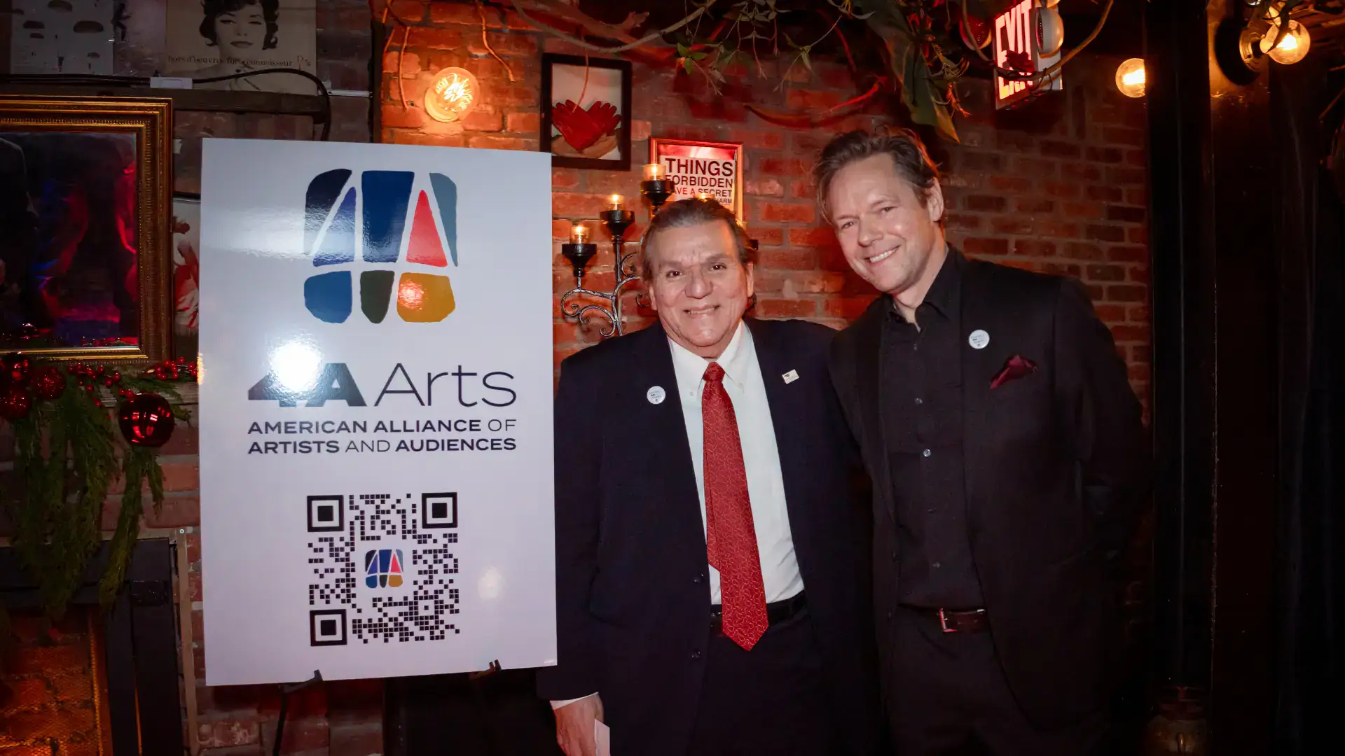 4A Arts Board Chair Luis Cancel and Executive Director Gavin Lodge