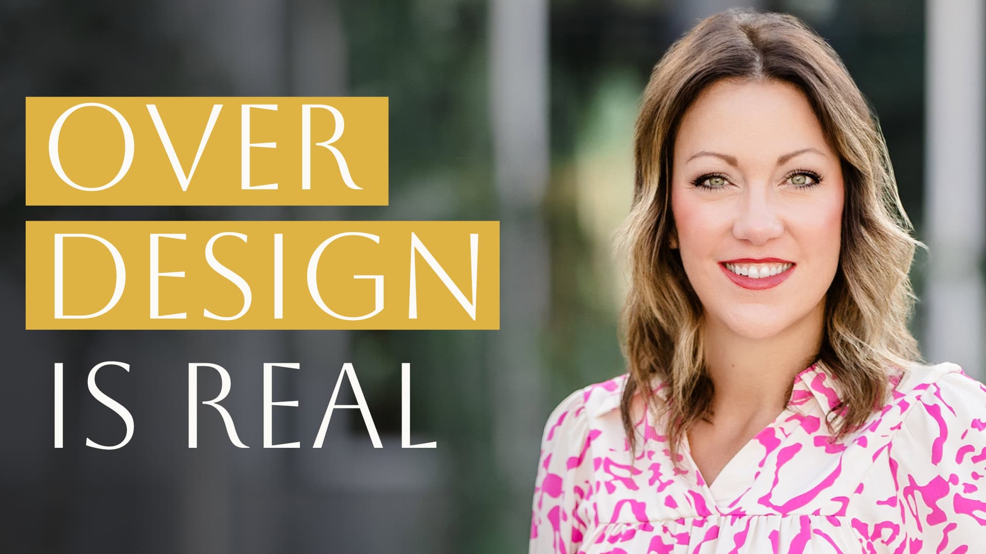 Rachel Niederhofer, Dallas interior designer, on the Episode 4 cover: Over Design Is Real