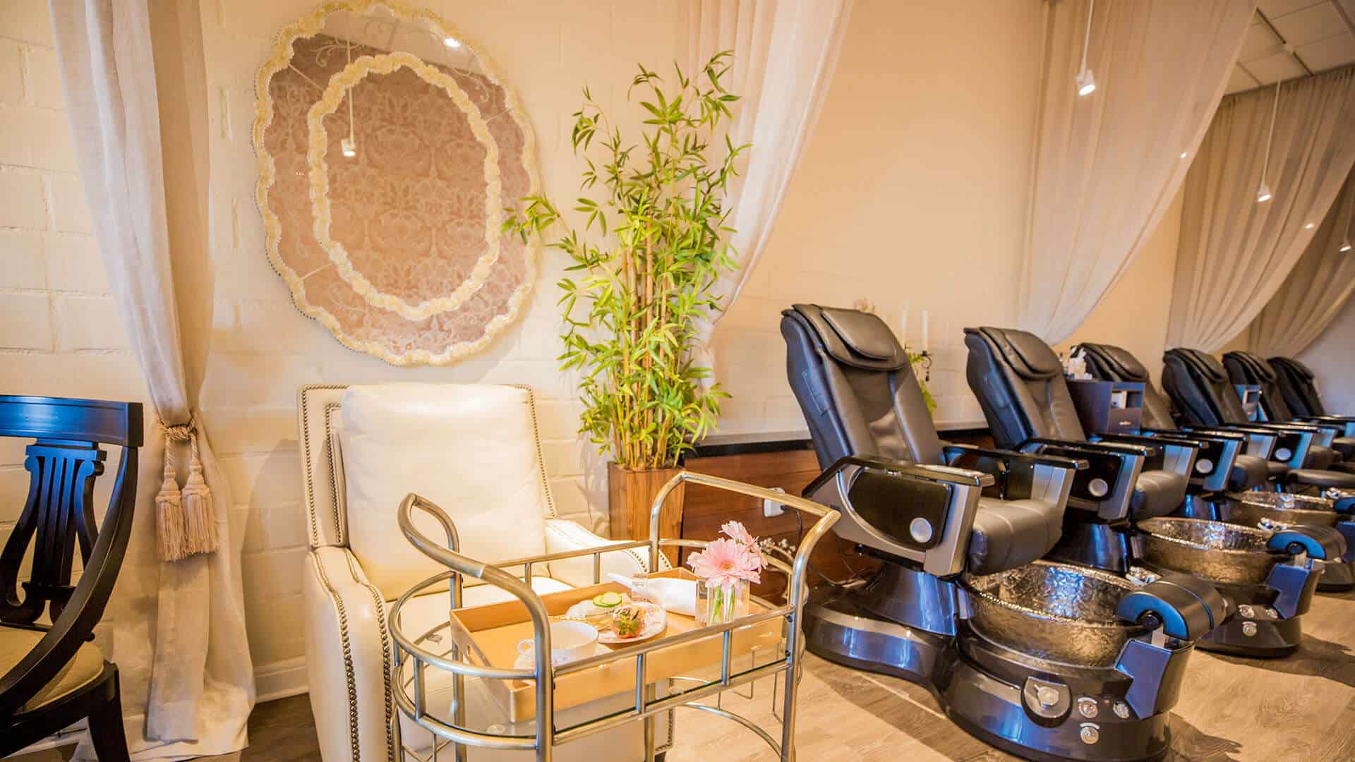 Photo of COCO nailboutique interior leather salon chairs