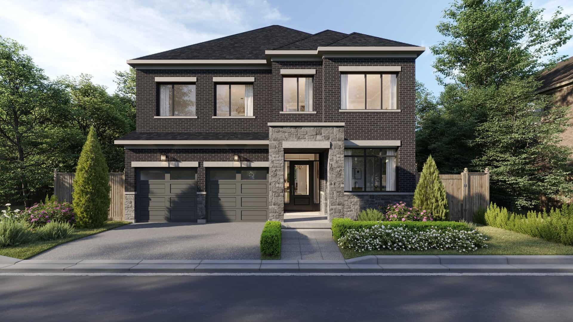Rendering of Detached Homes at Five Creeks Estates
