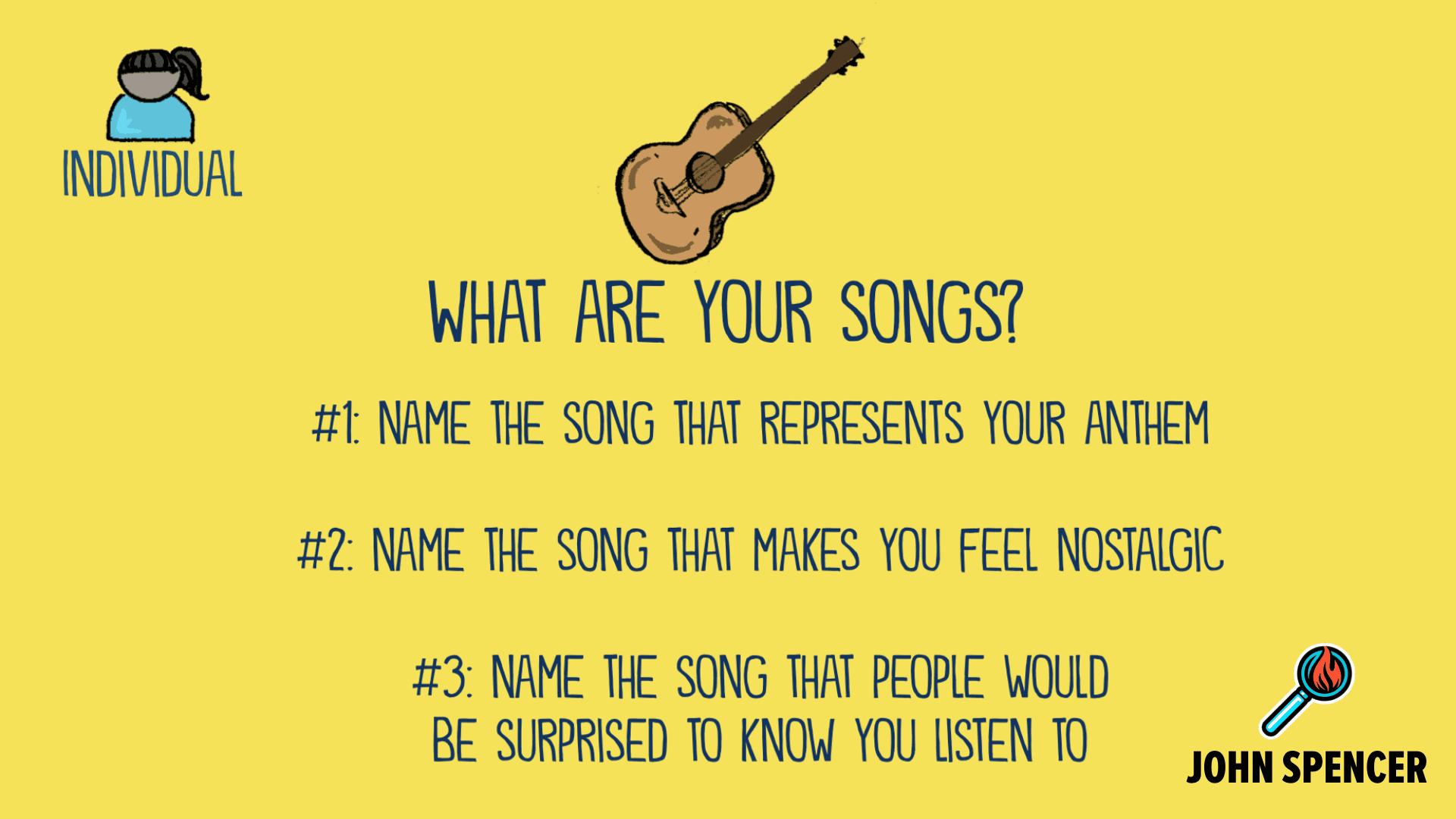 What are your favorite songs? What's your anthem? What makes you feel nostalgic? What is a song people would be surprised you like?