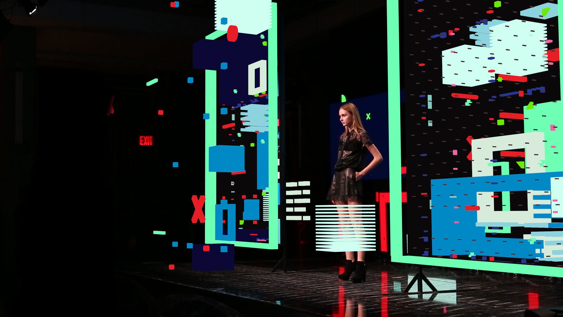 Superbright fashion AR show