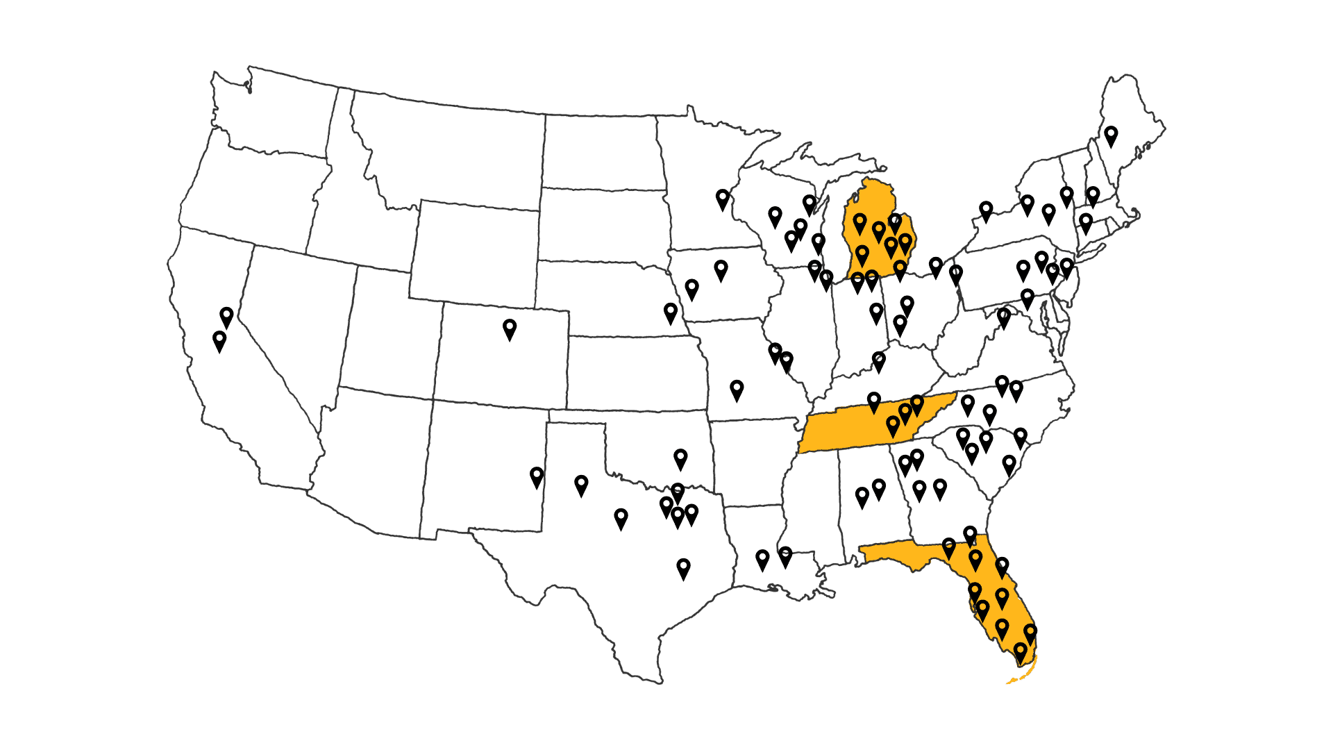Weather Shield Roofing Systems - National Map