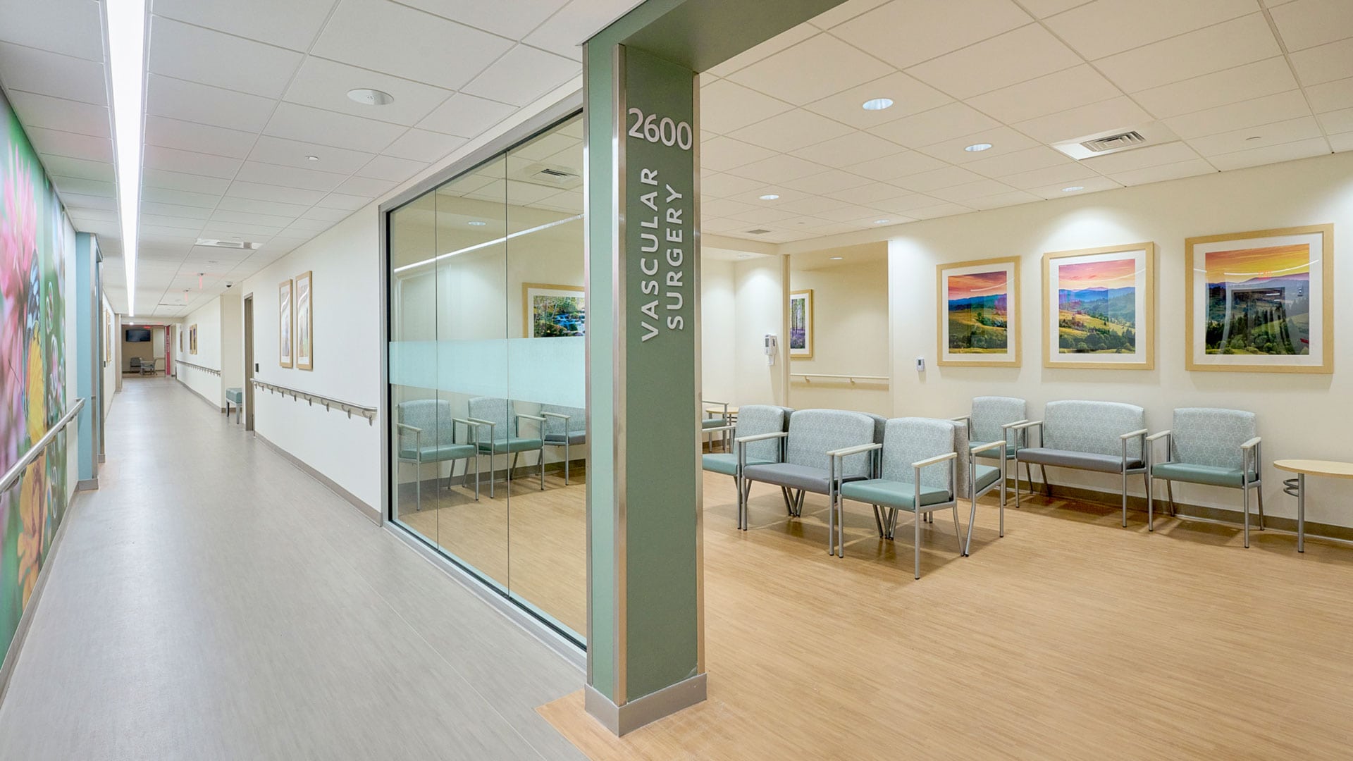 Vascular surgery waiting area at UPMC Outpatient Center in Mechanicsburg, PA