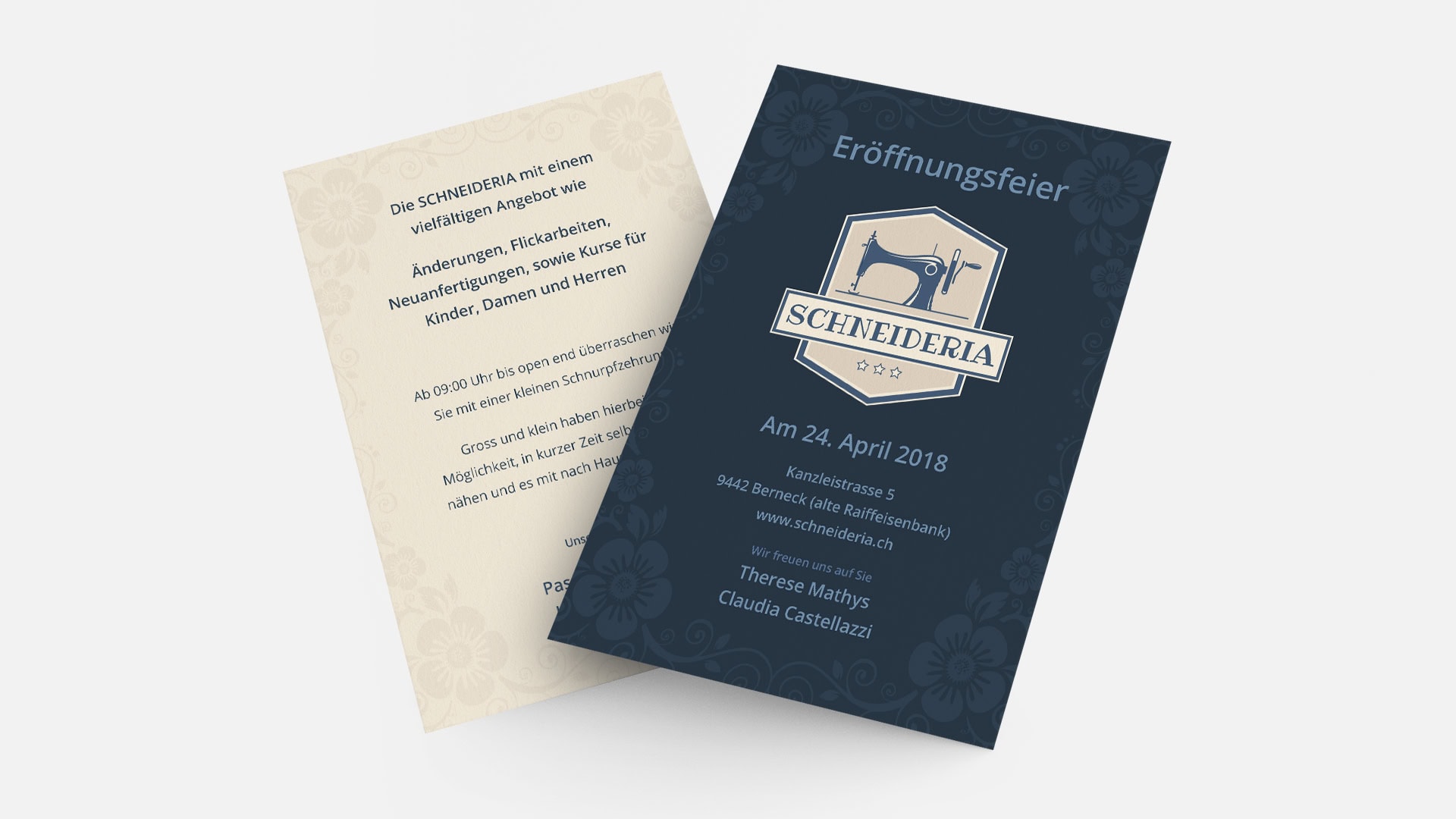 Referenz Grafik Flyer Schneideria Printmedien