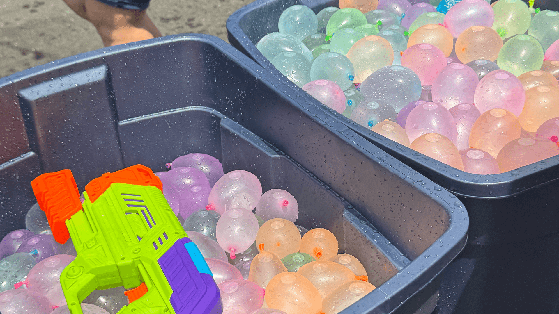 water balloon fight hosted by Pristine Home Care
