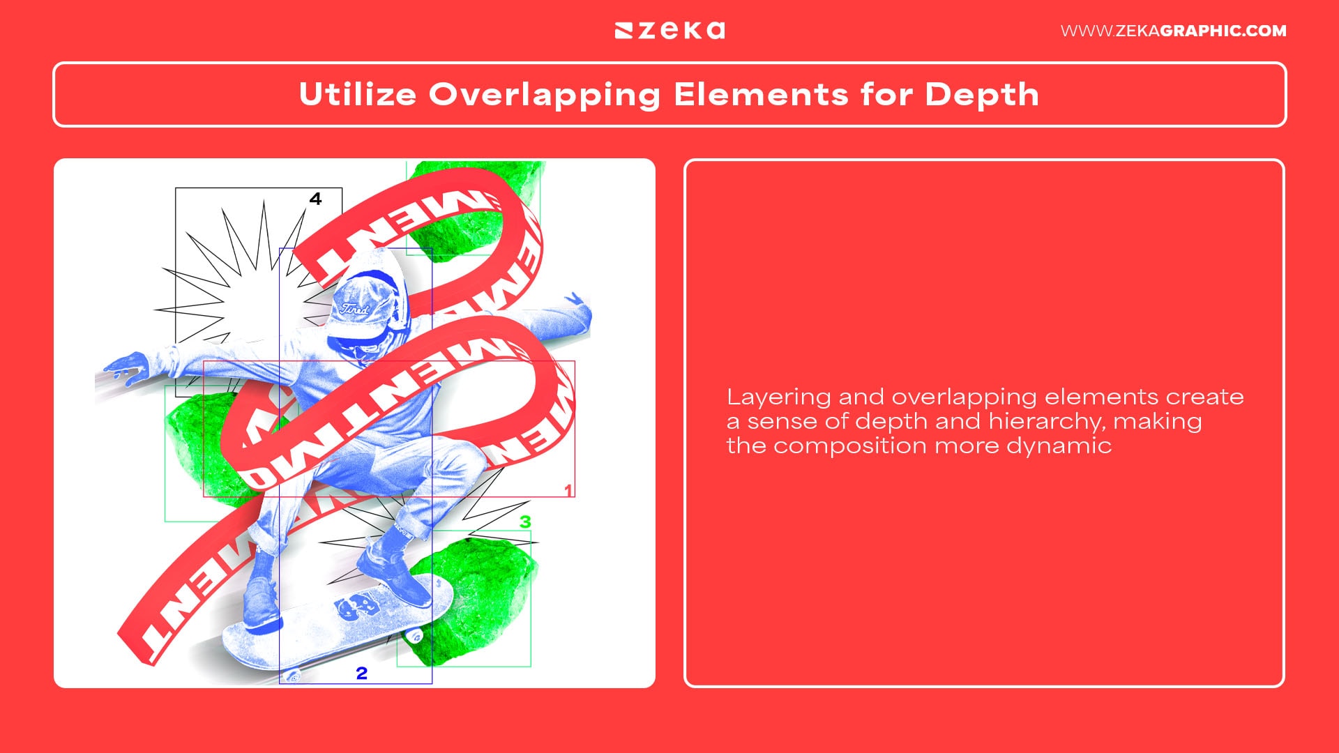 Utilize Overlapping Elements for Depth