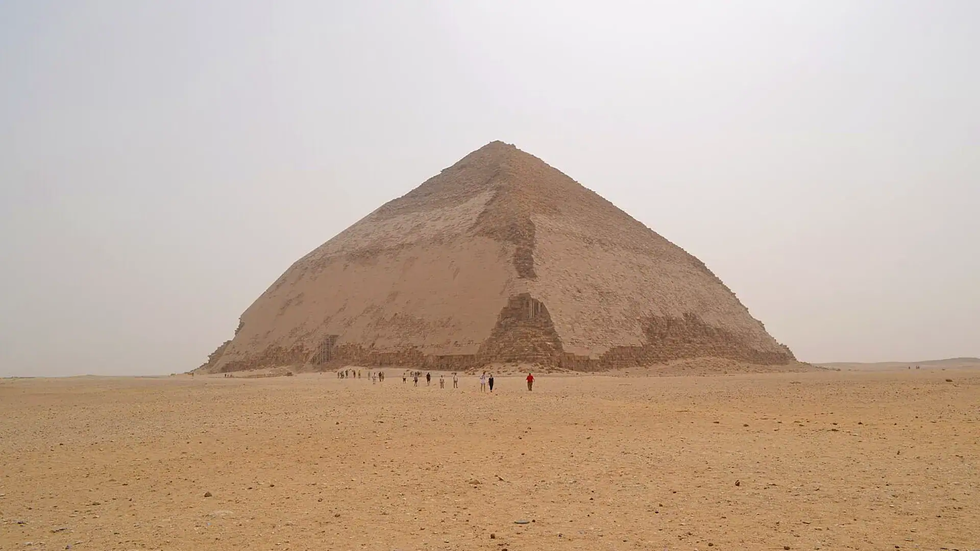 Aerial view of Dahshur Necropolis and the Bent Pyramid