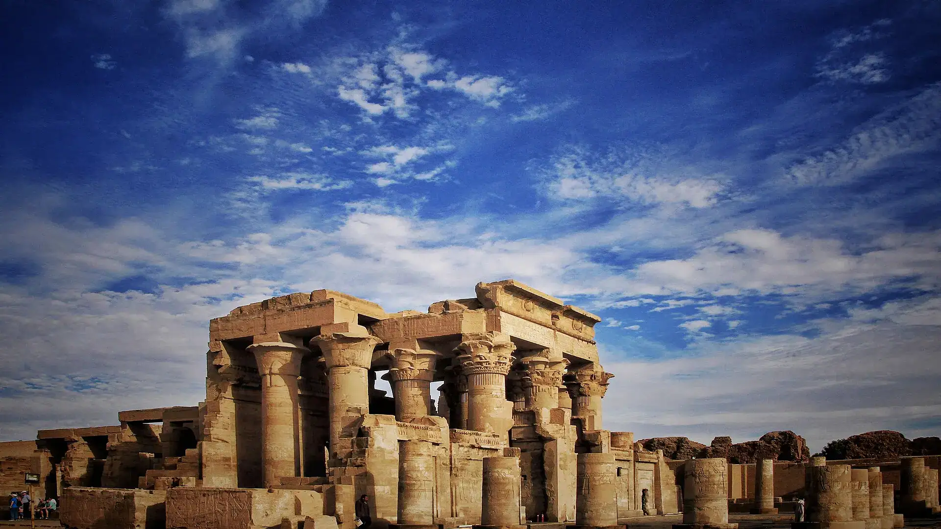 Wide view of Kom Ombo Temple