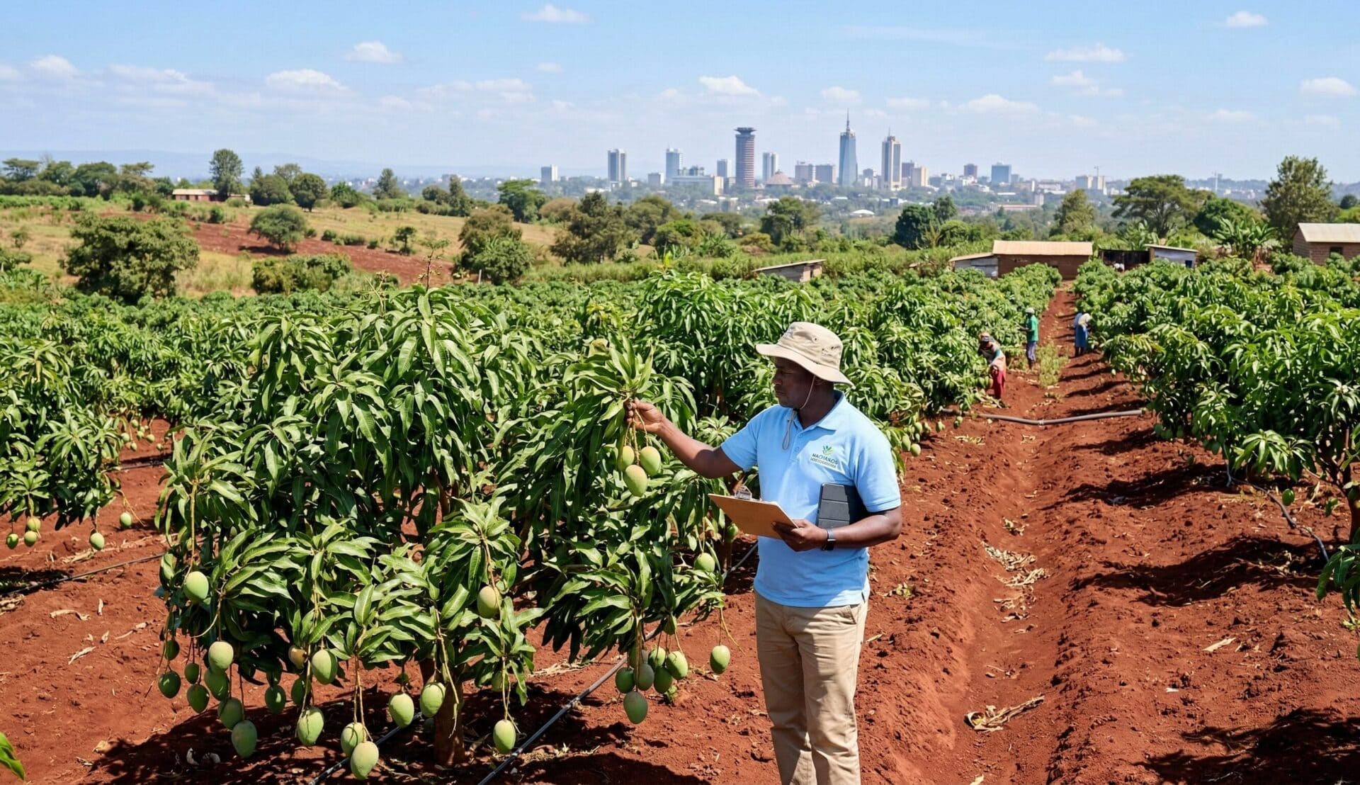 Agricultural consultant supporting farmers in Machakos Kenya