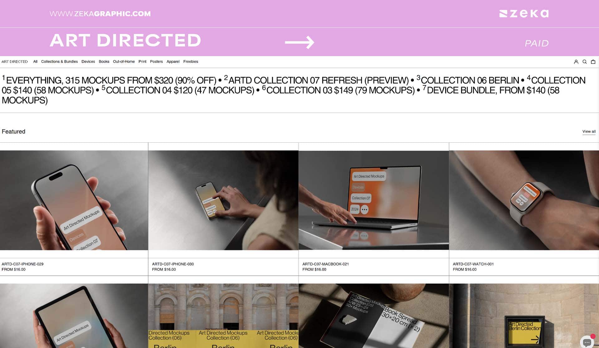 Best Mockup Websites Art Directed