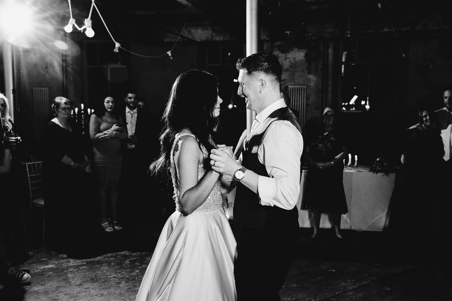 first dance at holmes mill lancashire wedding venue