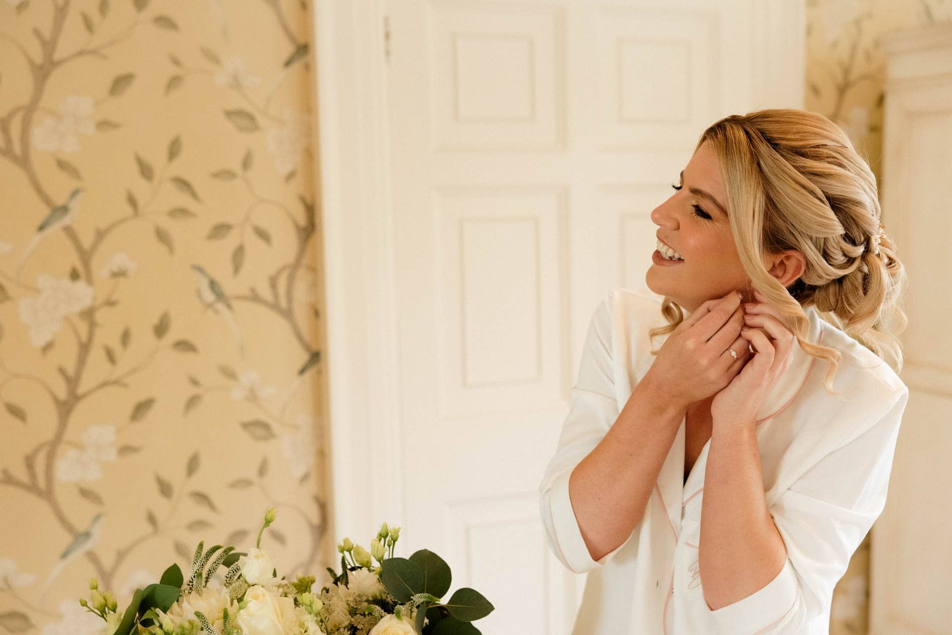 bridal preparations at eaves hall