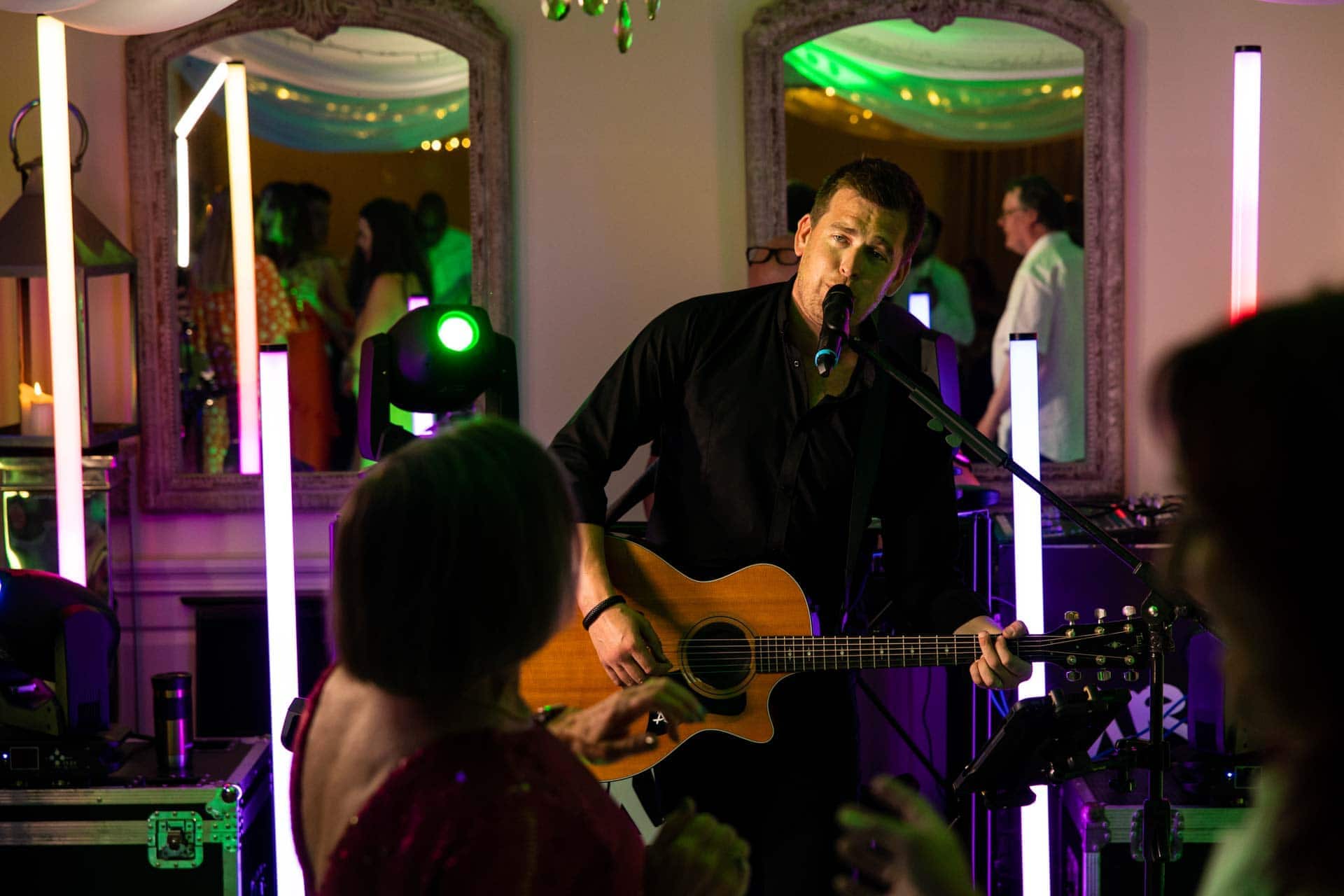 evening reception at eaves hall in lancashire