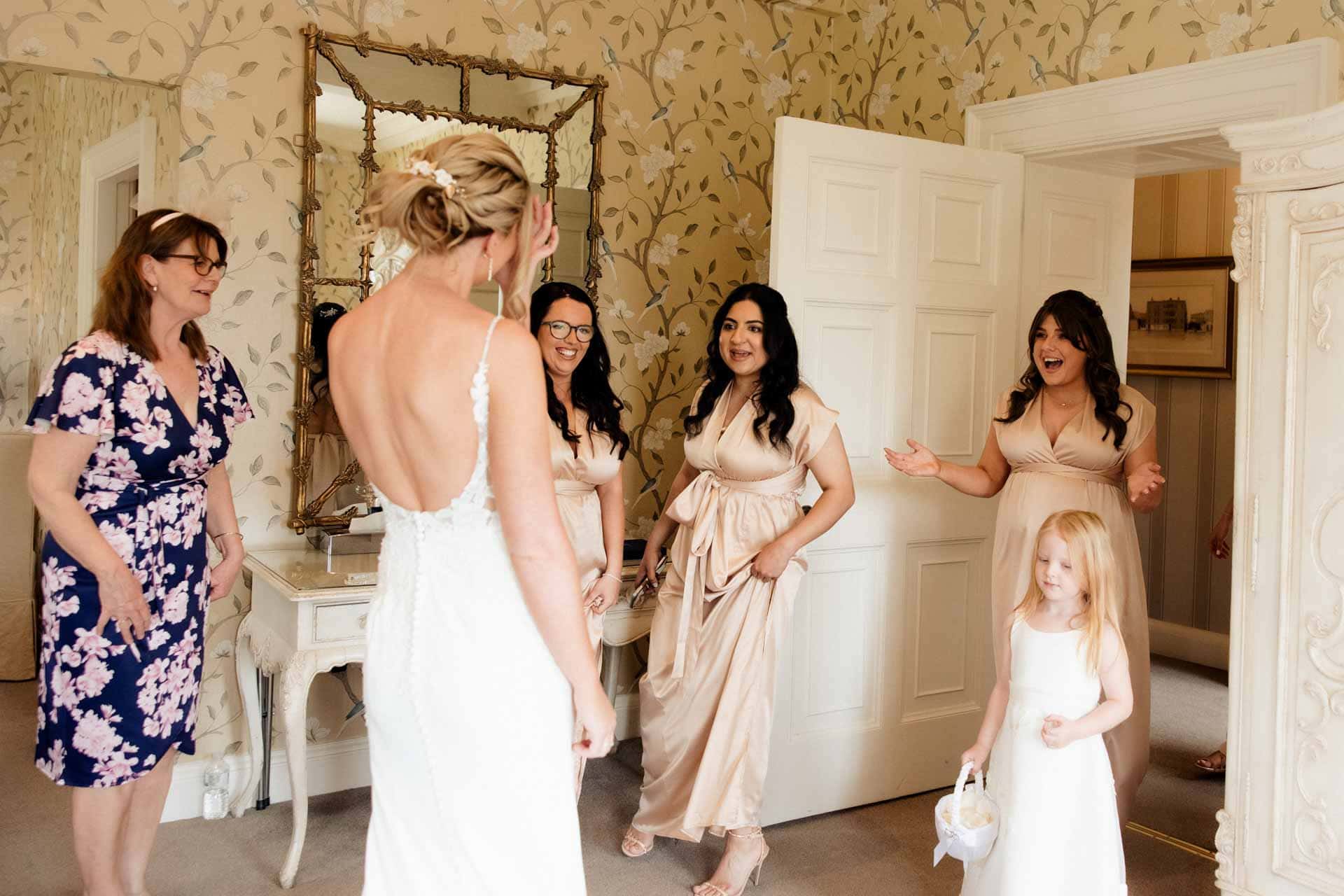 bridal preparations at eaves hall