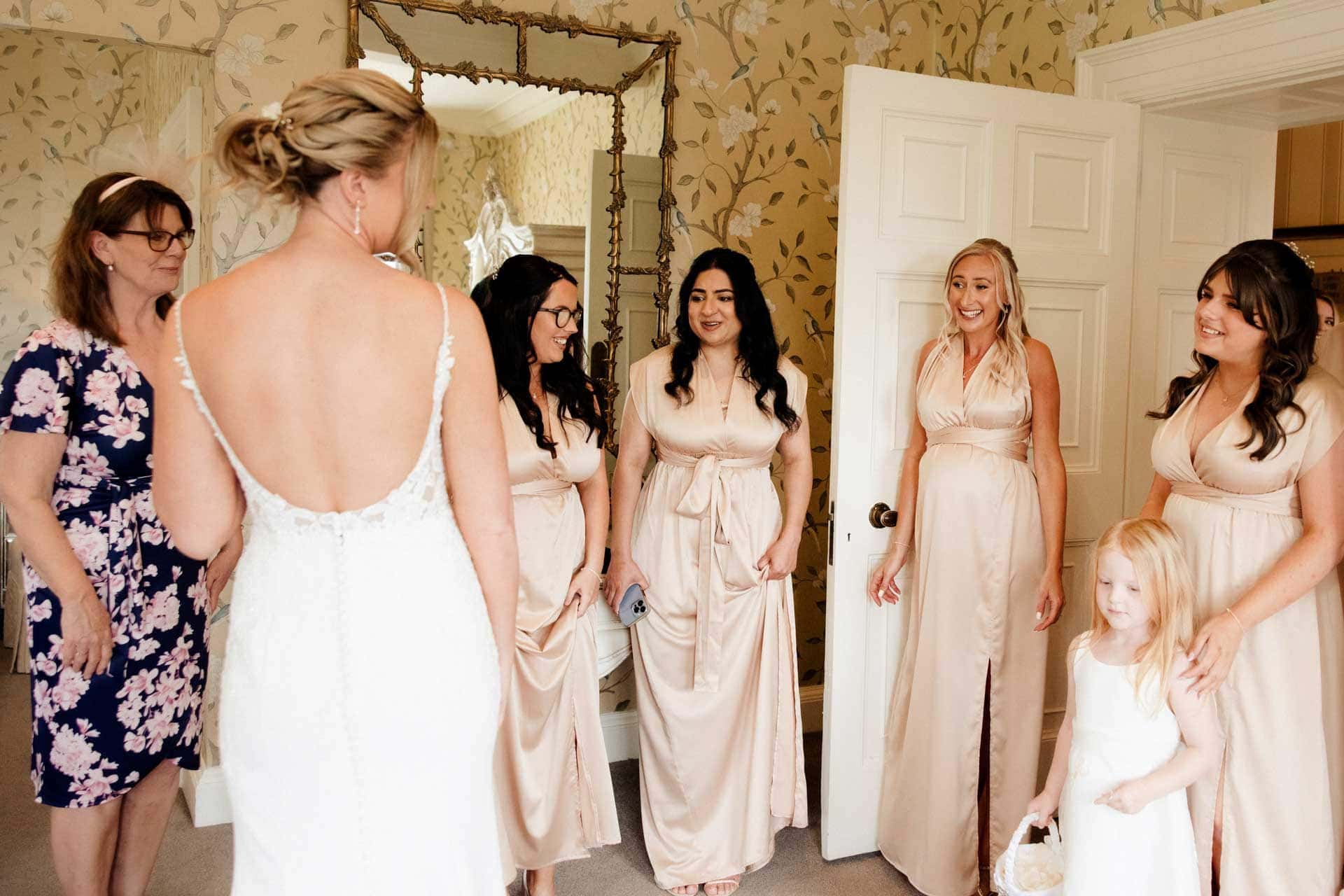 bridal preparations at eaves hall