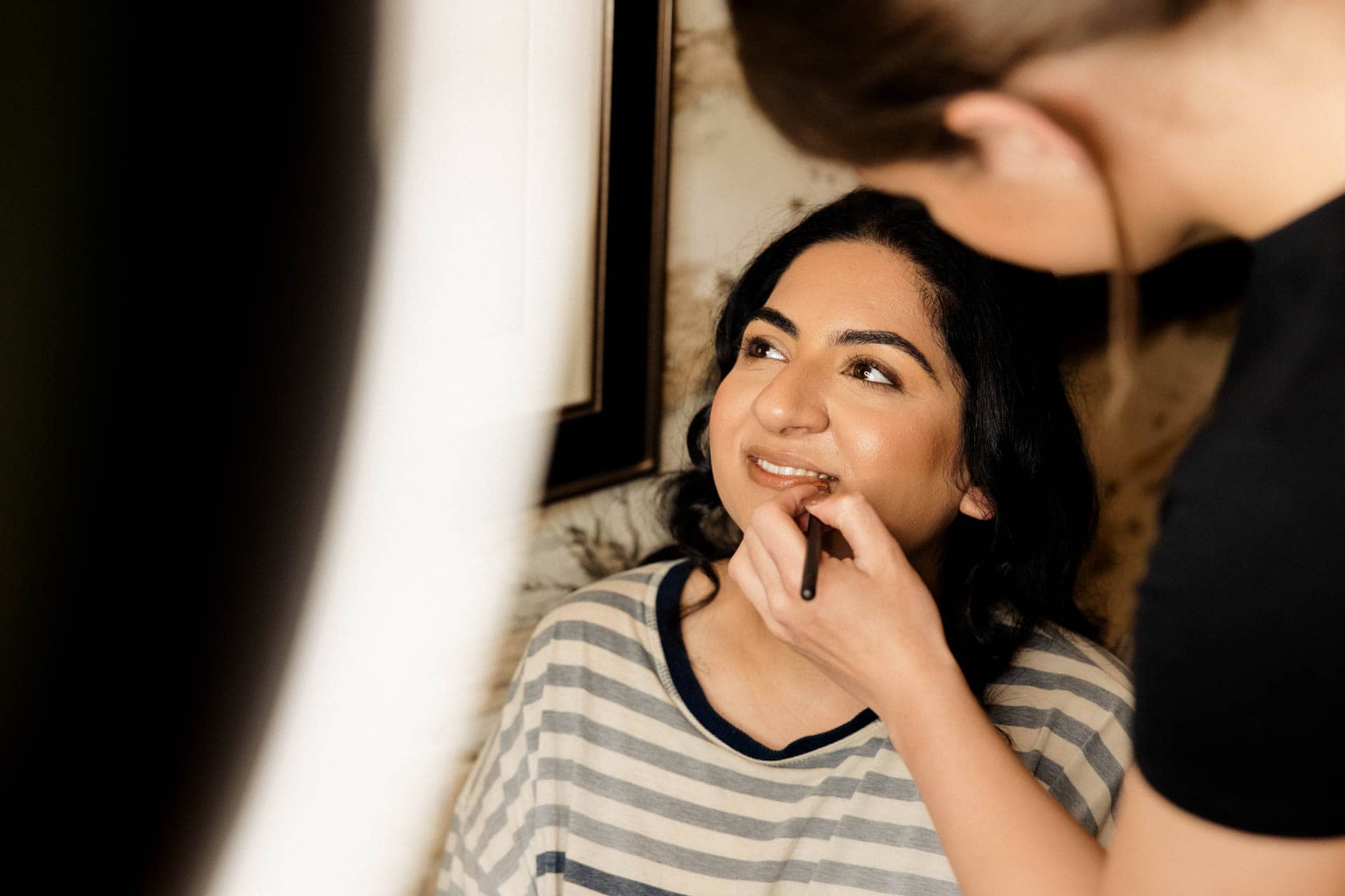 bridal preparations at eaves hall