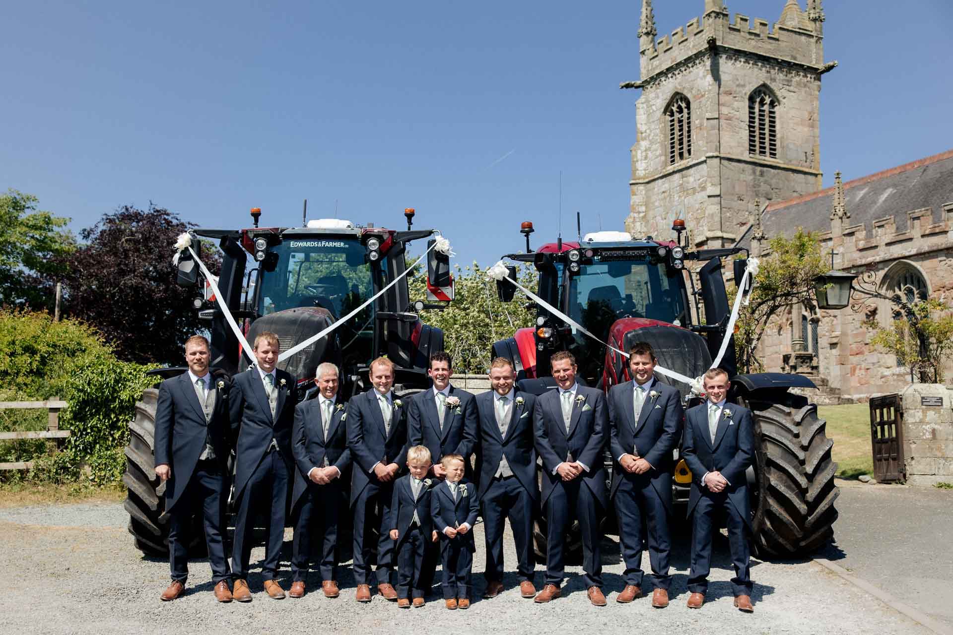 Farm wedding photography for megan and philip on their family farm in August.