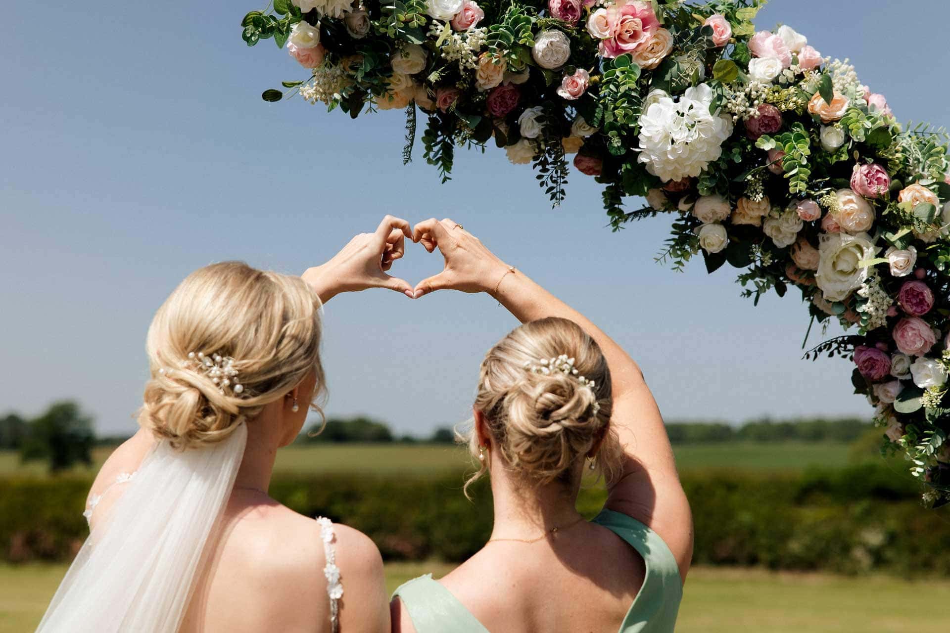 Farm wedding photography for megan and philip on their family farm in August.