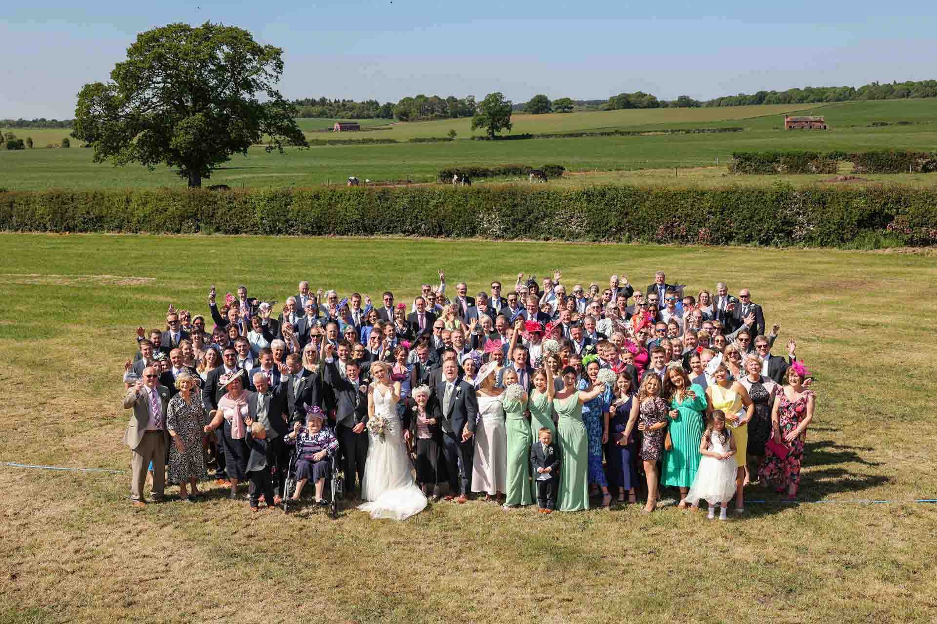 Farm wedding photography for megan and philip on their family farm in August.