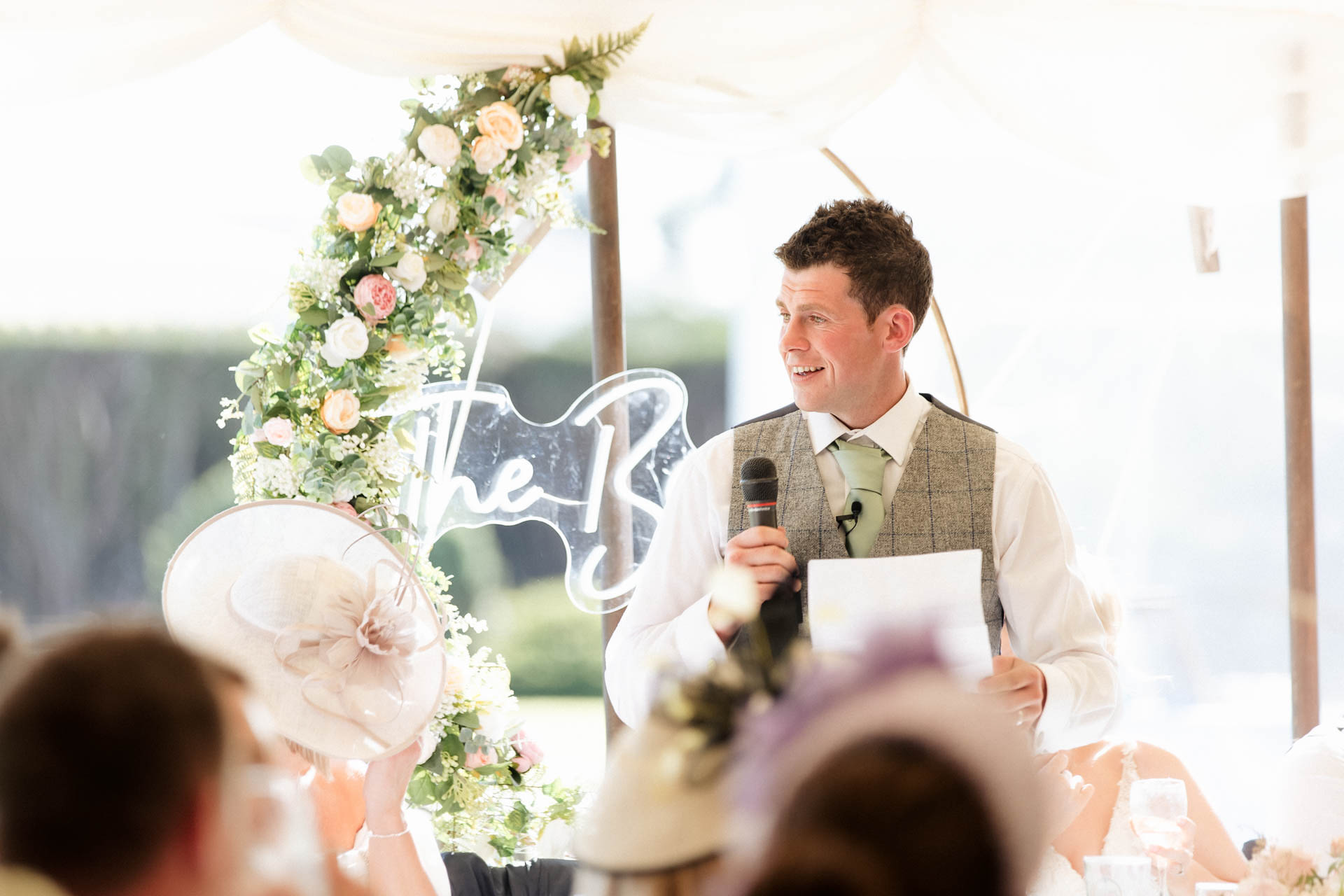 Farm wedding photography for megan and philip on their family farm in August.