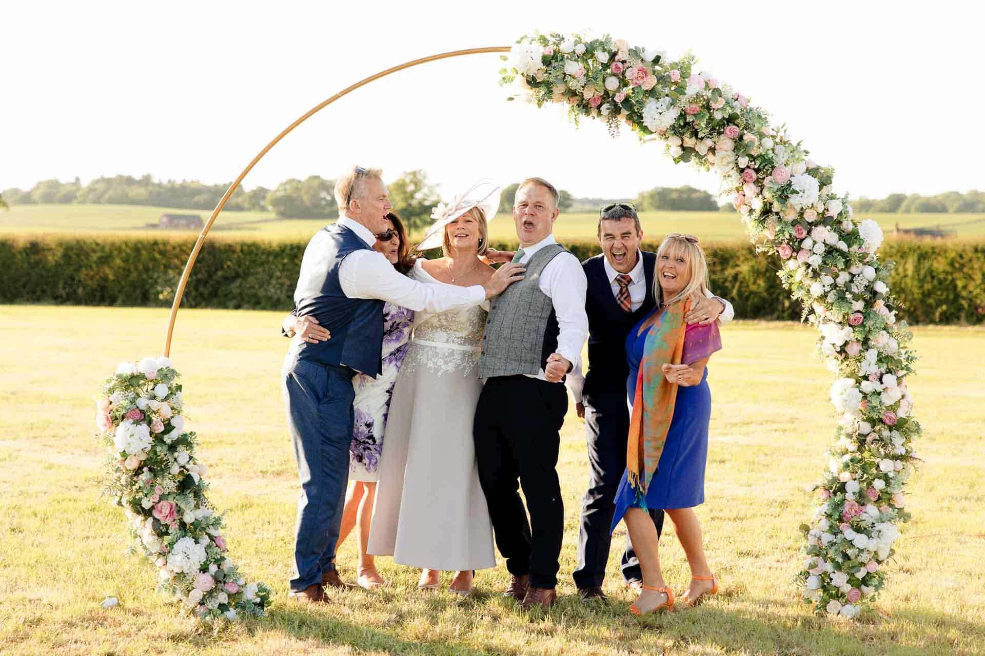Farm wedding photography for megan and philip on their family farm in August.