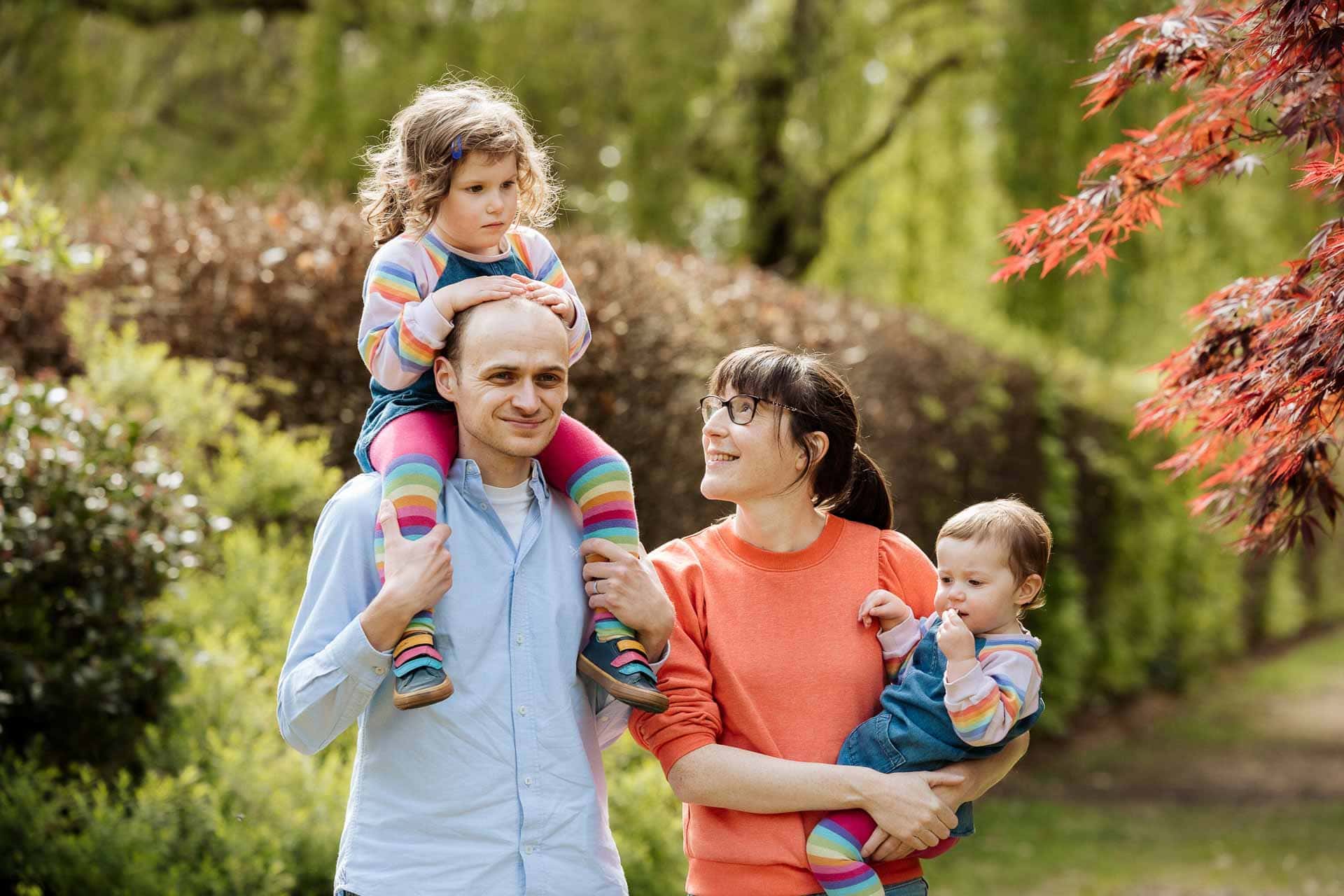 Mini Family Photoshoot session at Walkden Gardens in Sale with The Beemish Family by ER Photography - Family portrait photographers manchester