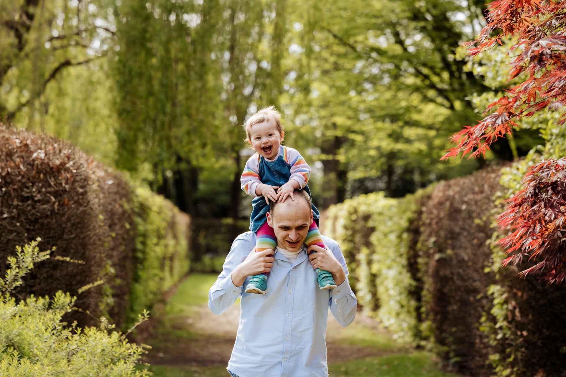 Mini Family Photoshoot session at Walkden Gardens in Sale with The Beemish Family by ER Photography - Family portrait photographers manchester