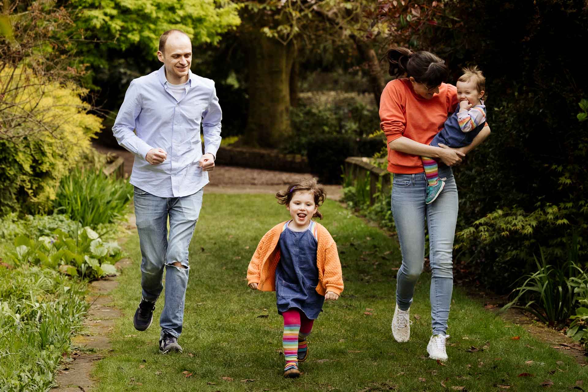 Mini Family Photoshoot session at Walkden Gardens in Sale with The Beemish Family by ER Photography - Family portrait photographers manchester