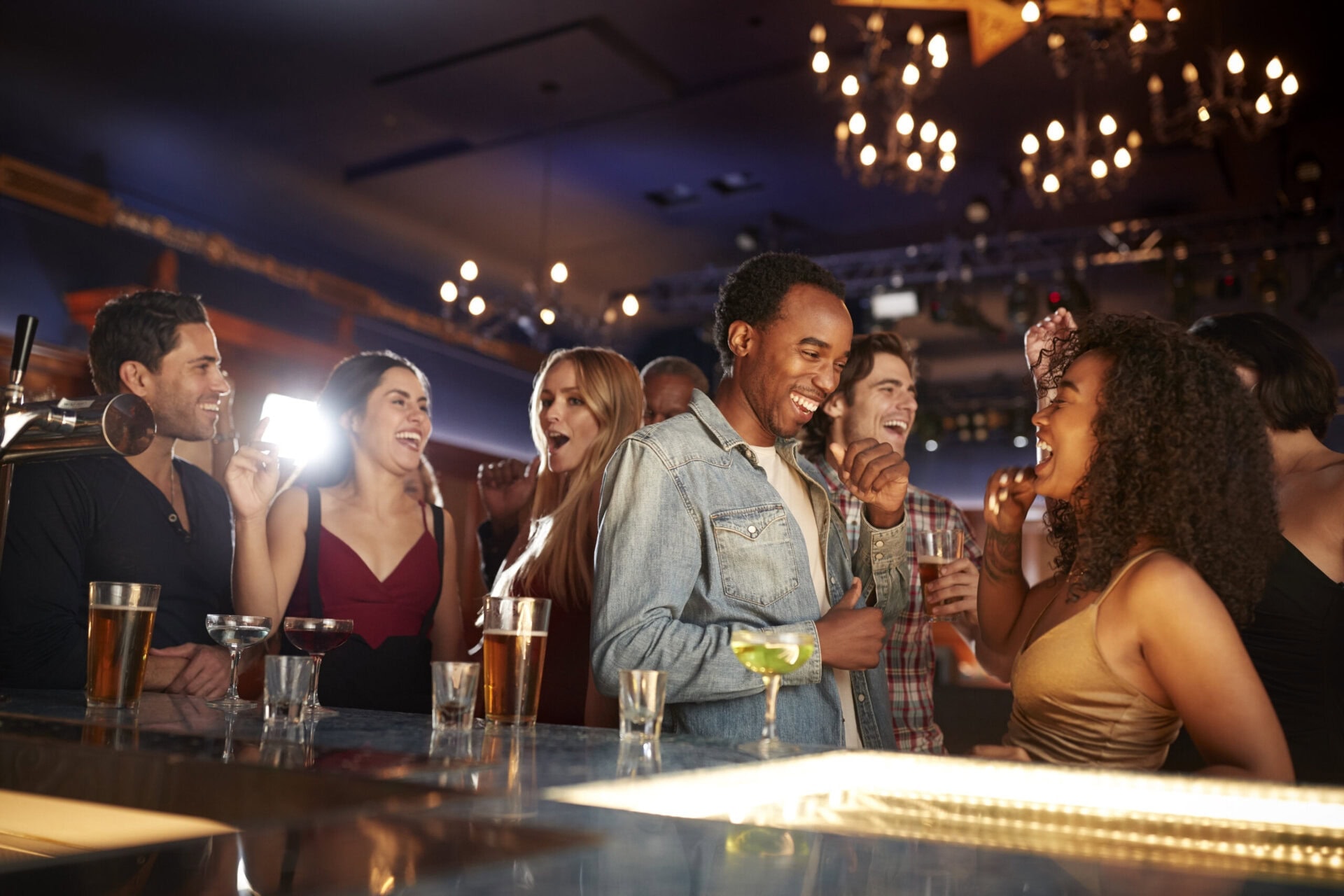 restaurant bar patrons
