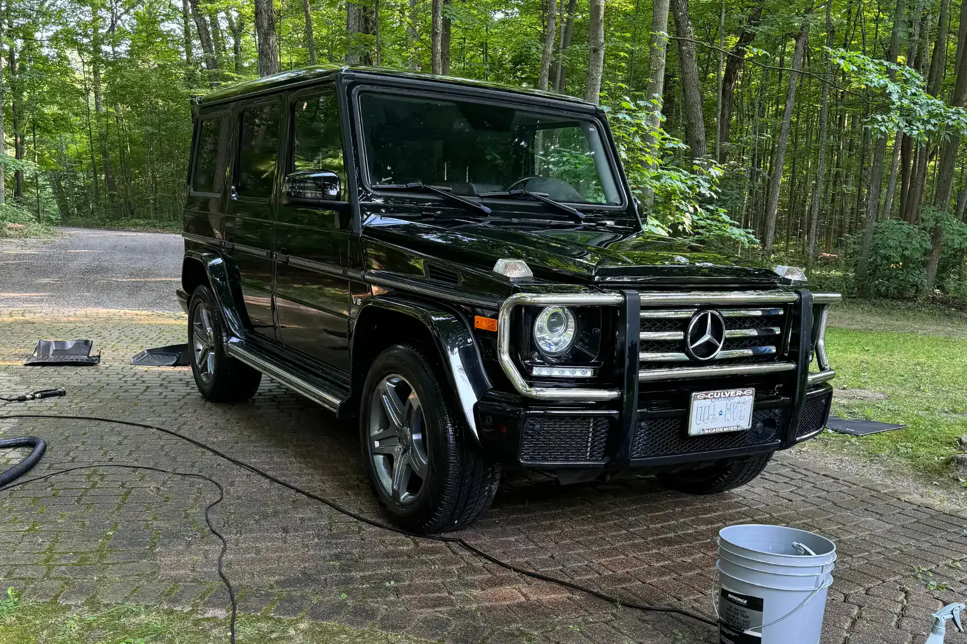 Mercedes G Wagon receiving an exterior detail
