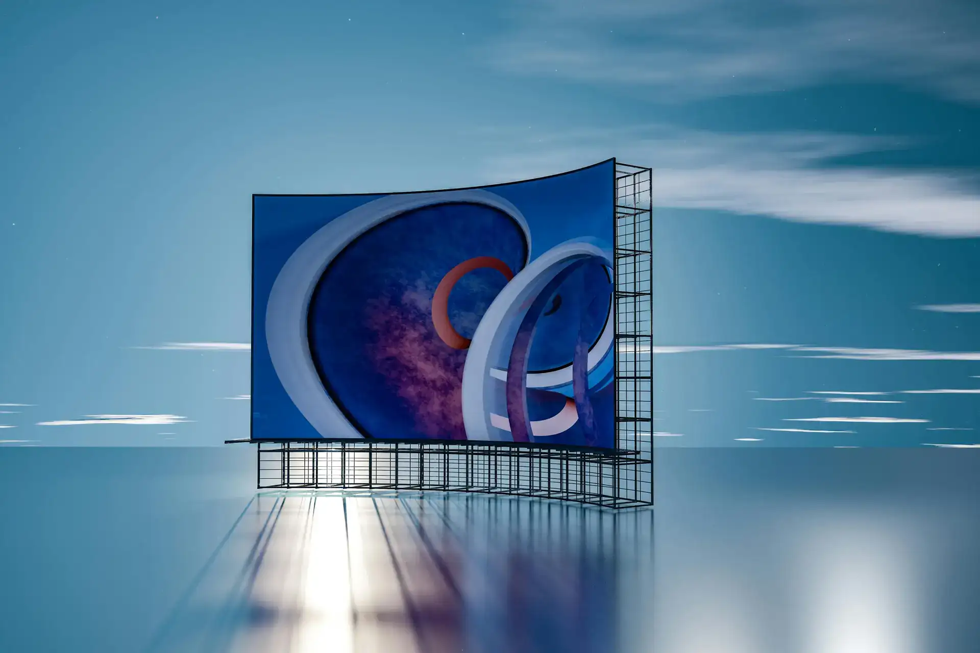 curved wall custom AV fabrication