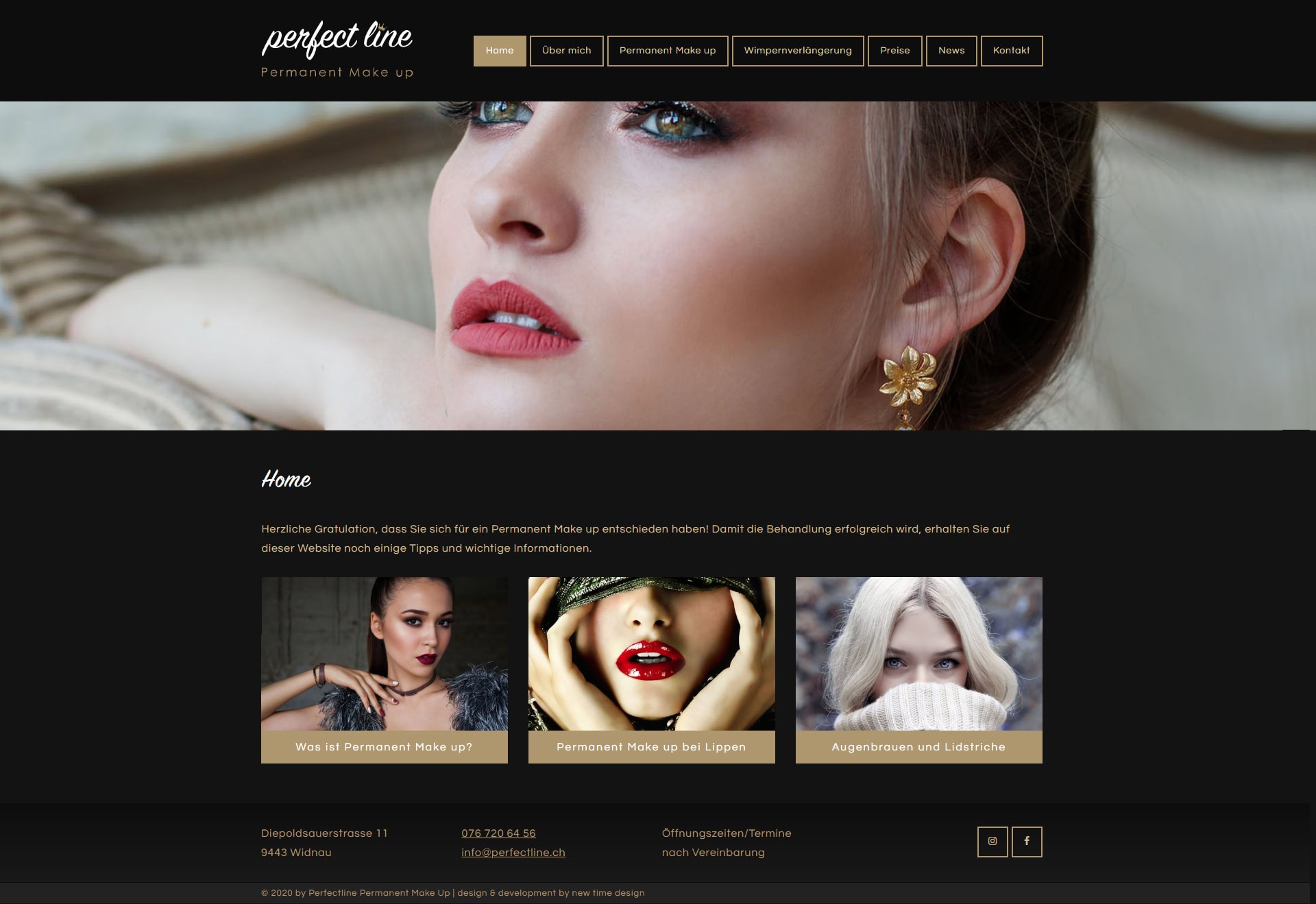 Referenz Webdesign Perfectline