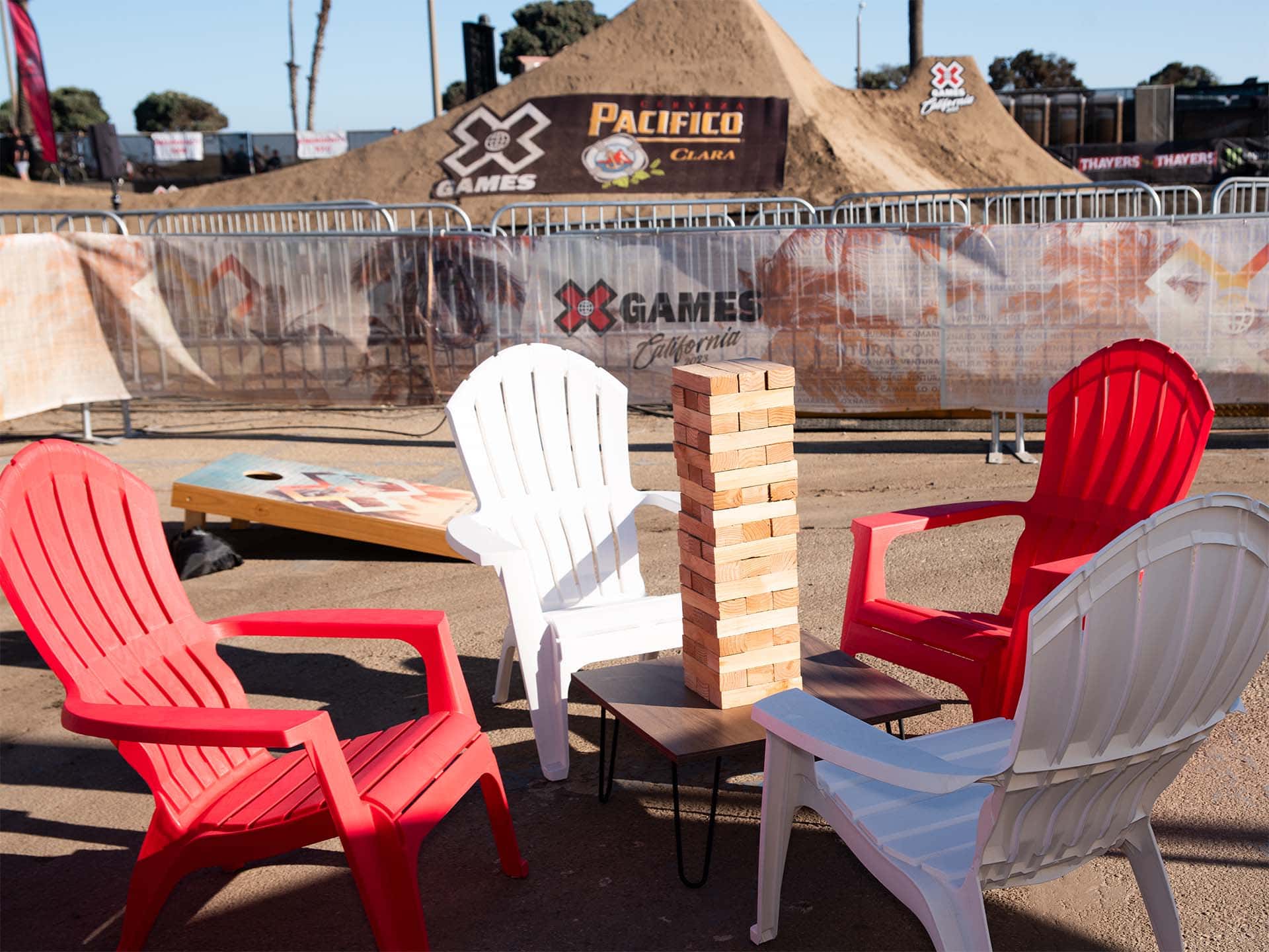 X games VIP section outside