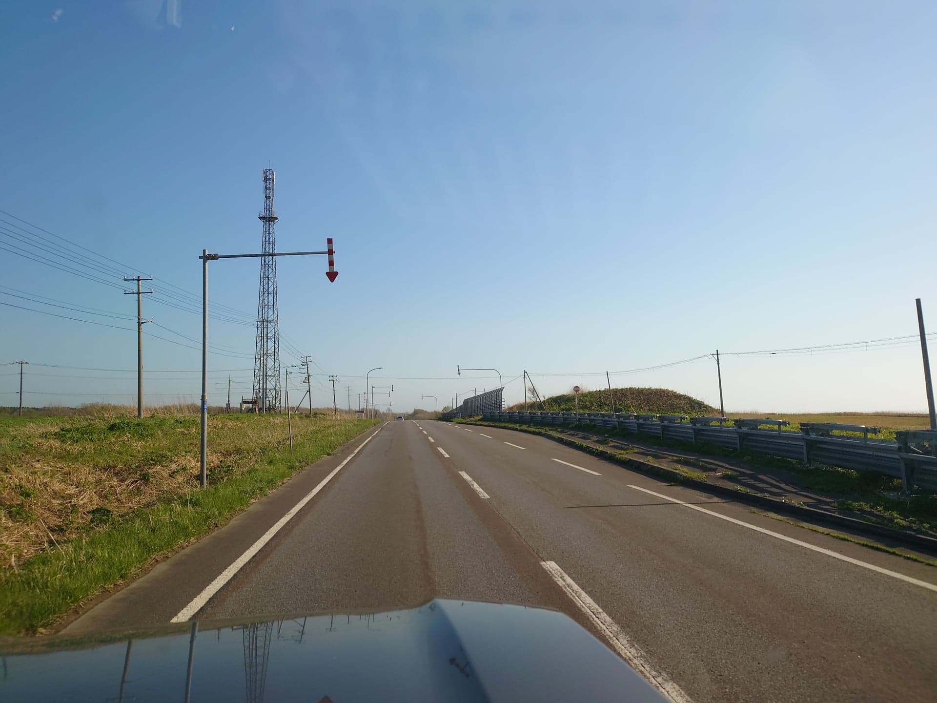 82.車内視点で見るオロロンラインの直線路