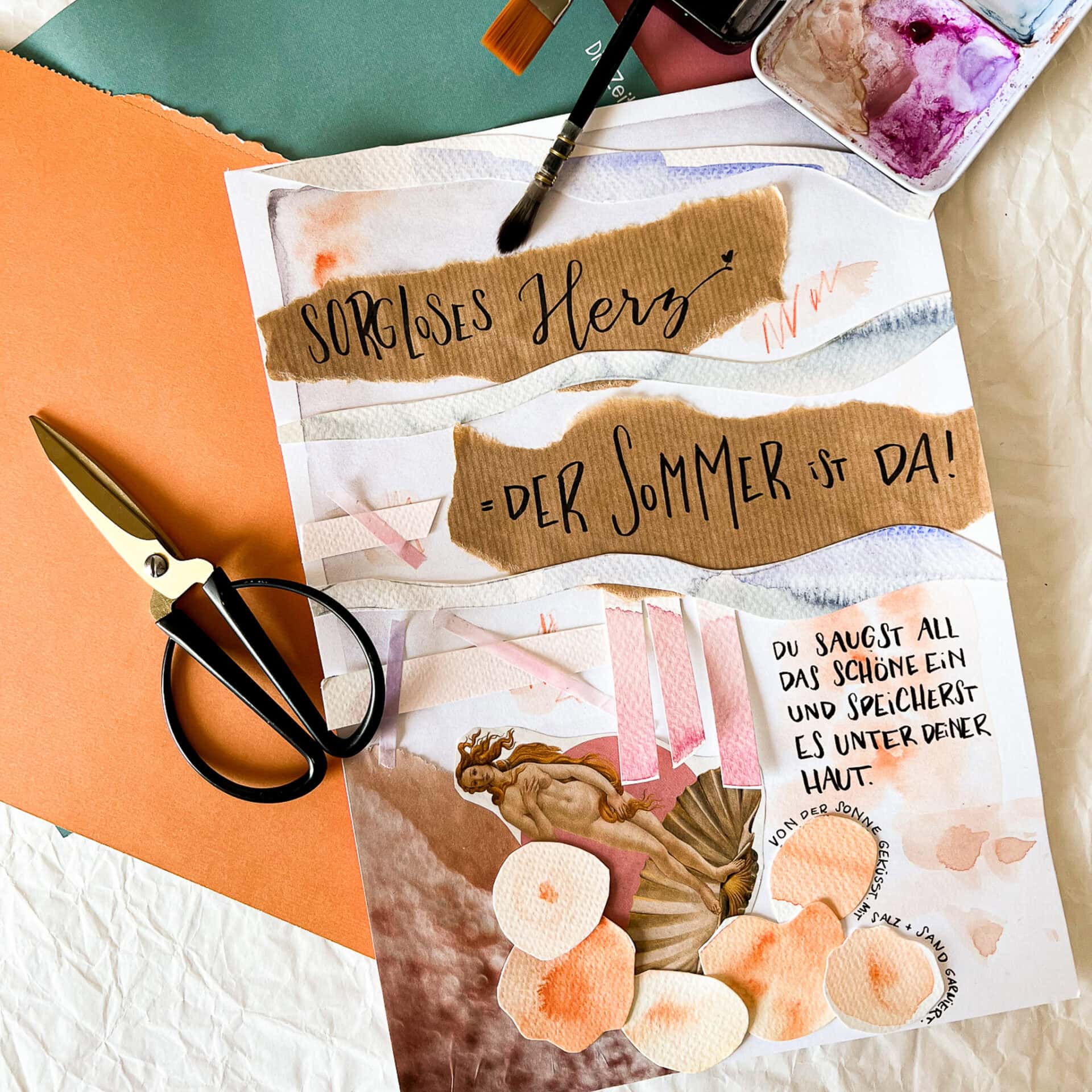 Collage trifft Poesie Workshop mit Frau Feierlich