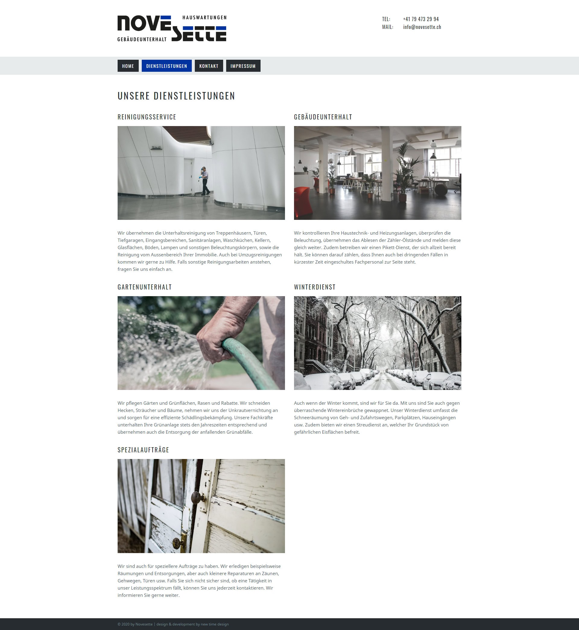 Referenz Webdesign Novesette