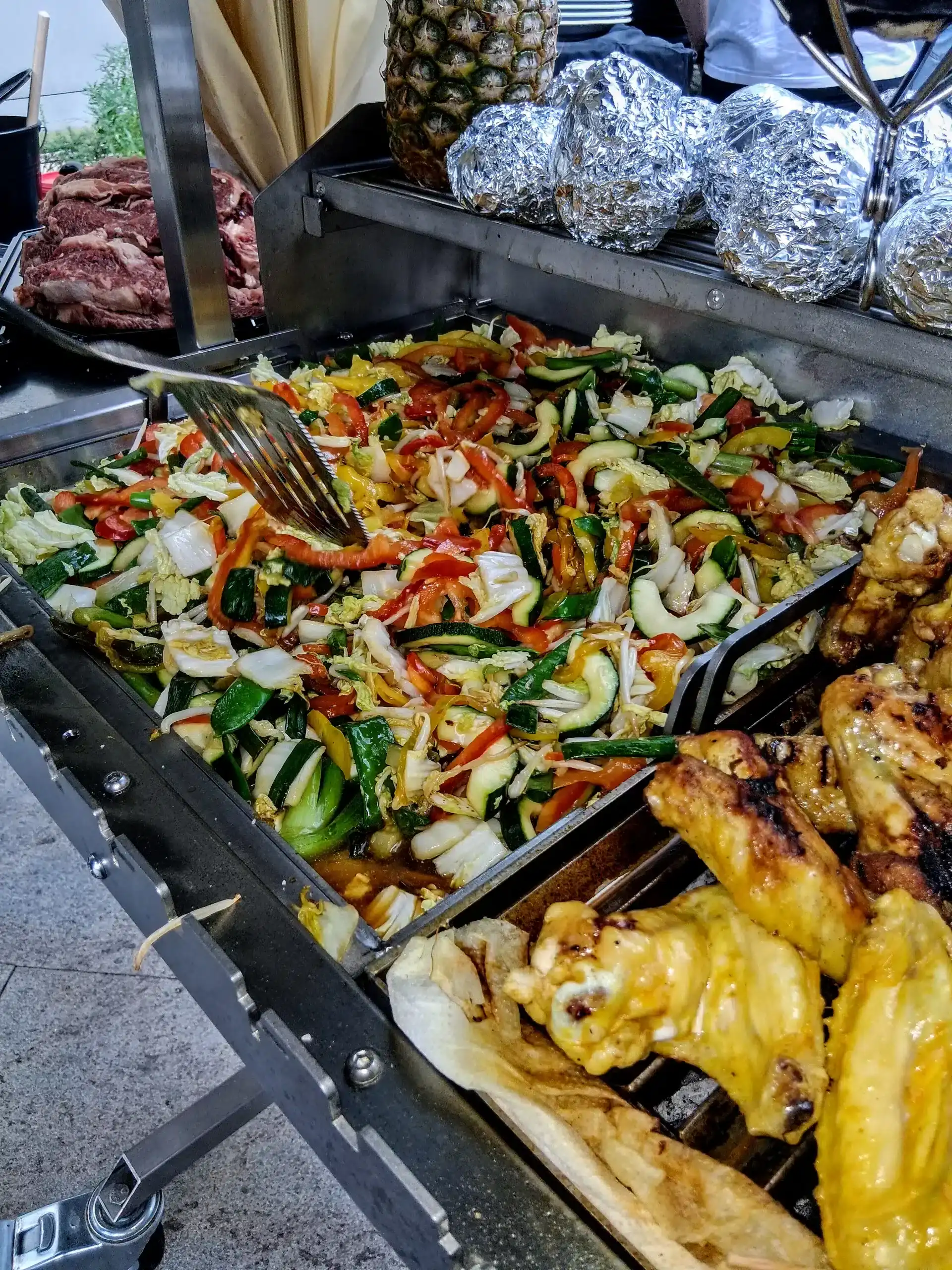 Frische Asia Gemüse Teriyaki vom Grill