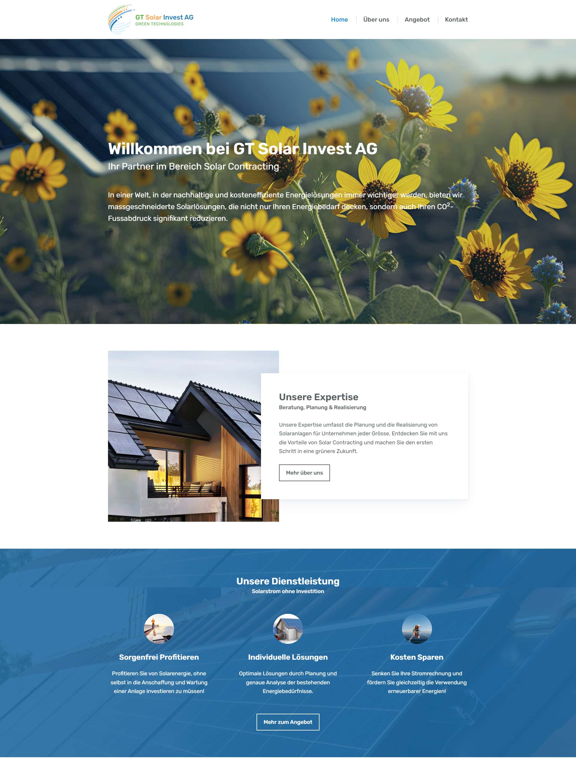 Webdesign GT Solar Invest Ag