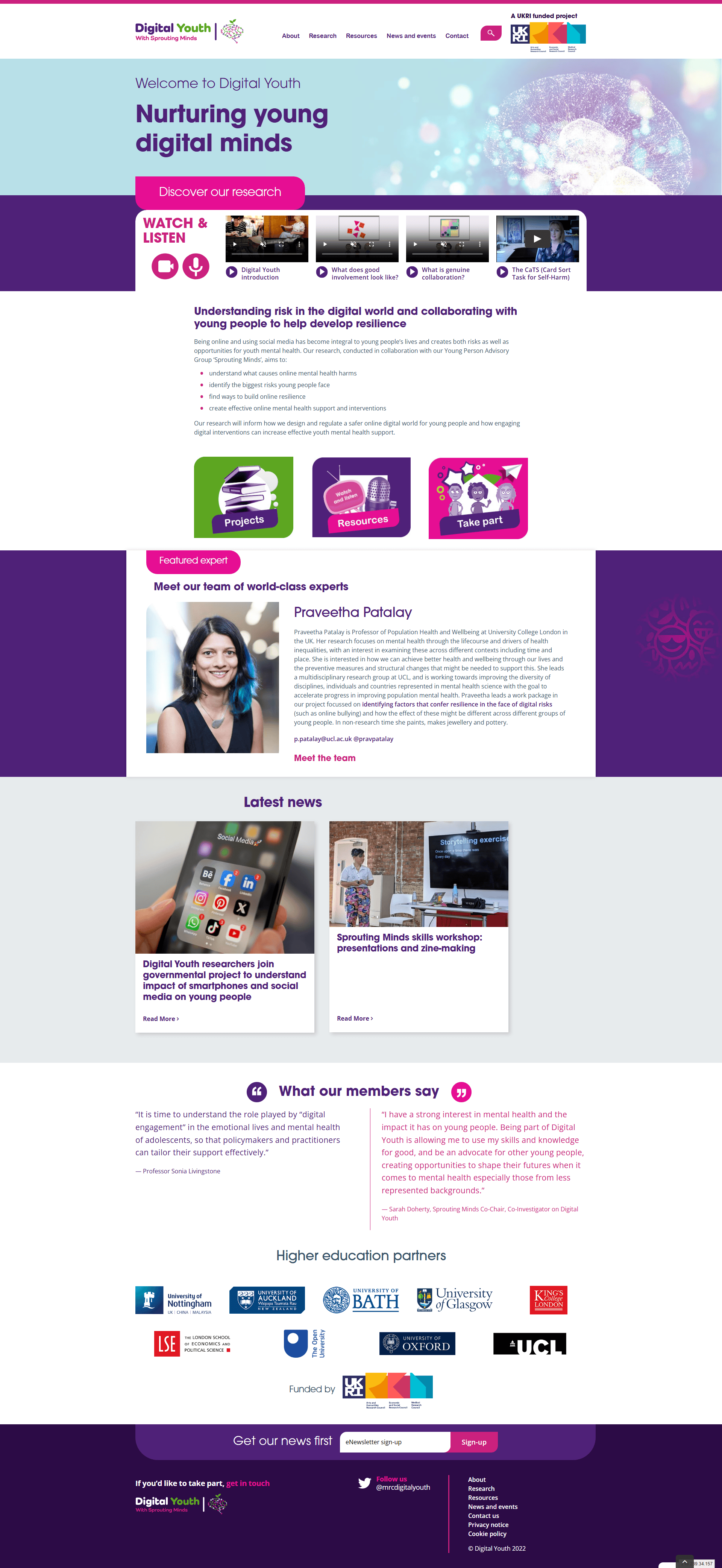 Digital Youth - website