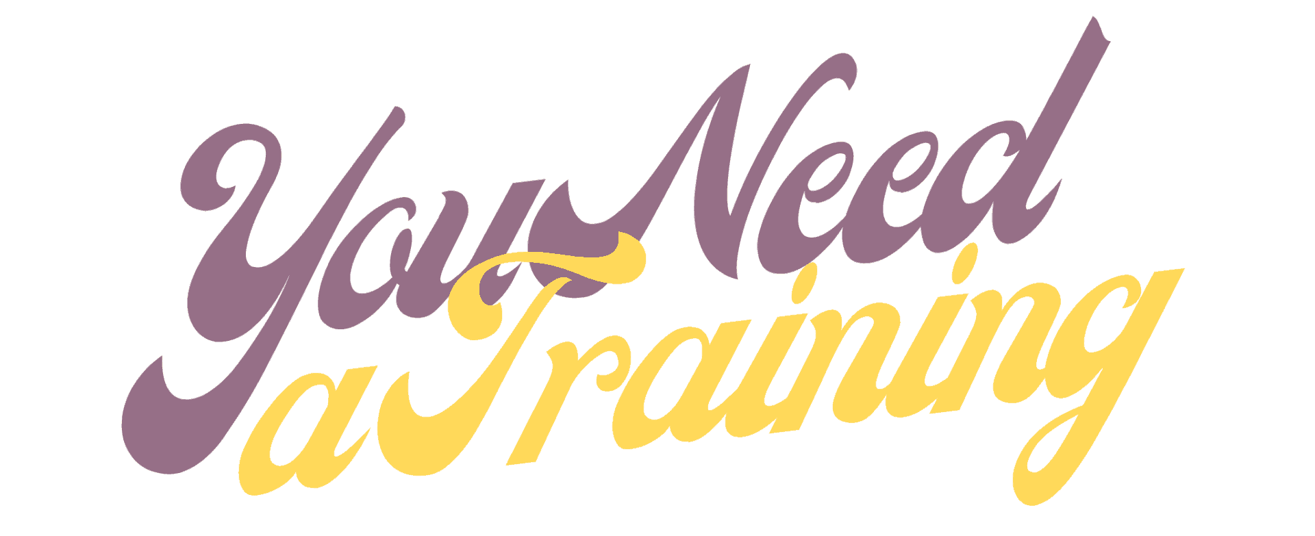 Logo for You Need a Training, a fitness and personal training service, featuring stylized text with a dynamic design.