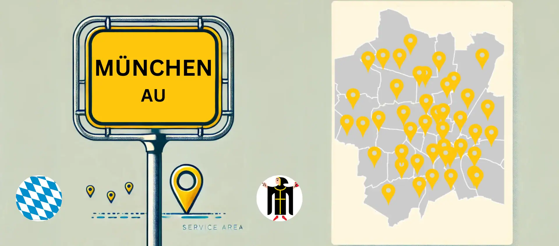 Büroreinigung München und Umgebung – Limax Dienstleistungen Einsatzgebiet