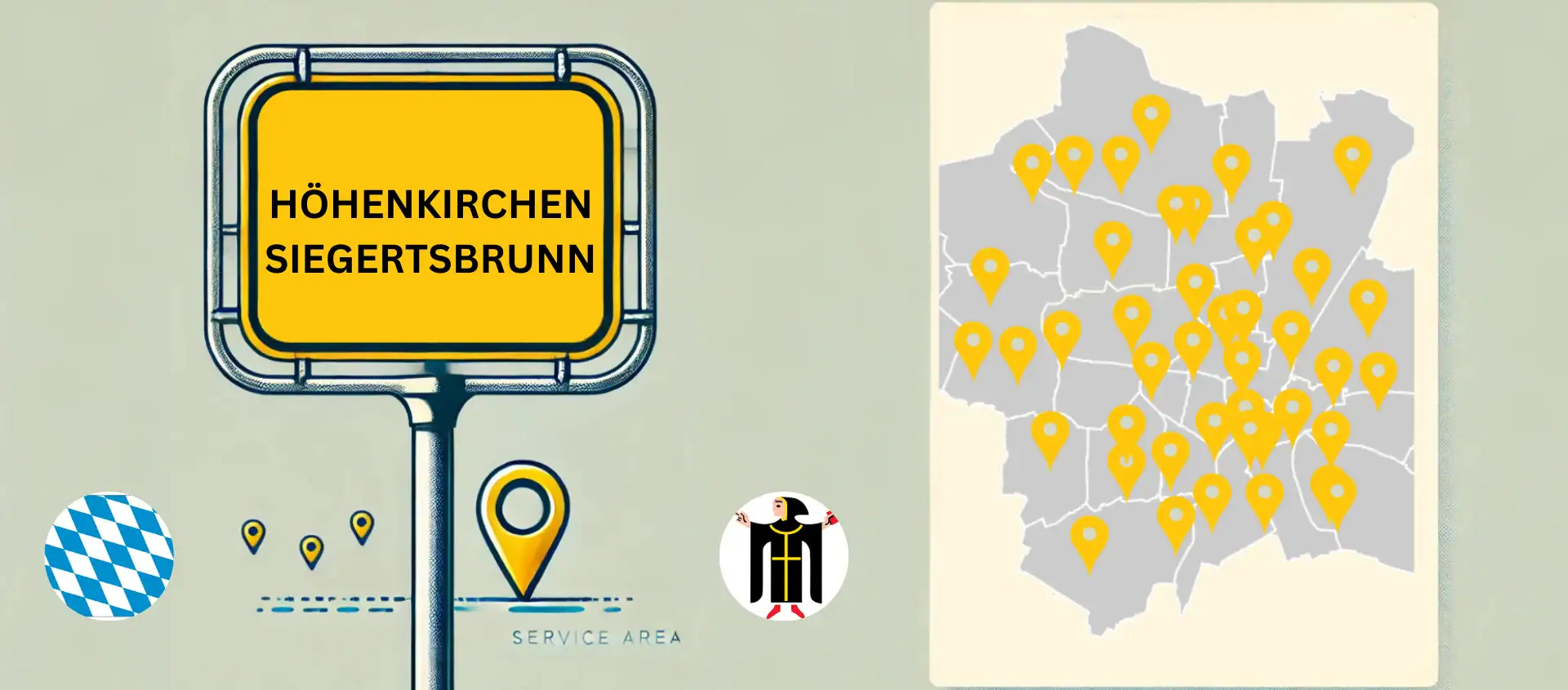 Büroreinigung München und Umgebung – Limax Dienstleistungen Einsatzgebiet