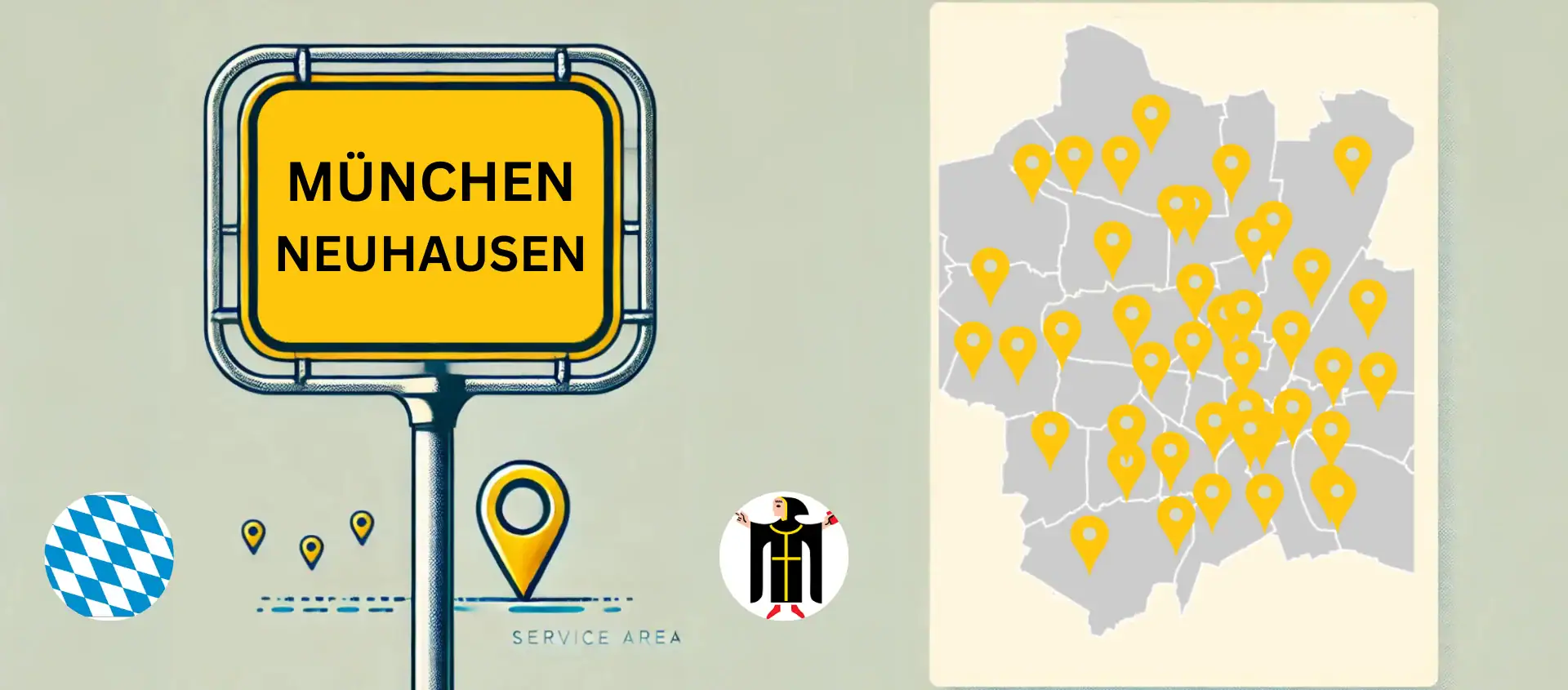 Büroreinigung München und Umgebung – Limax Dienstleistungen Einsatzgebiet