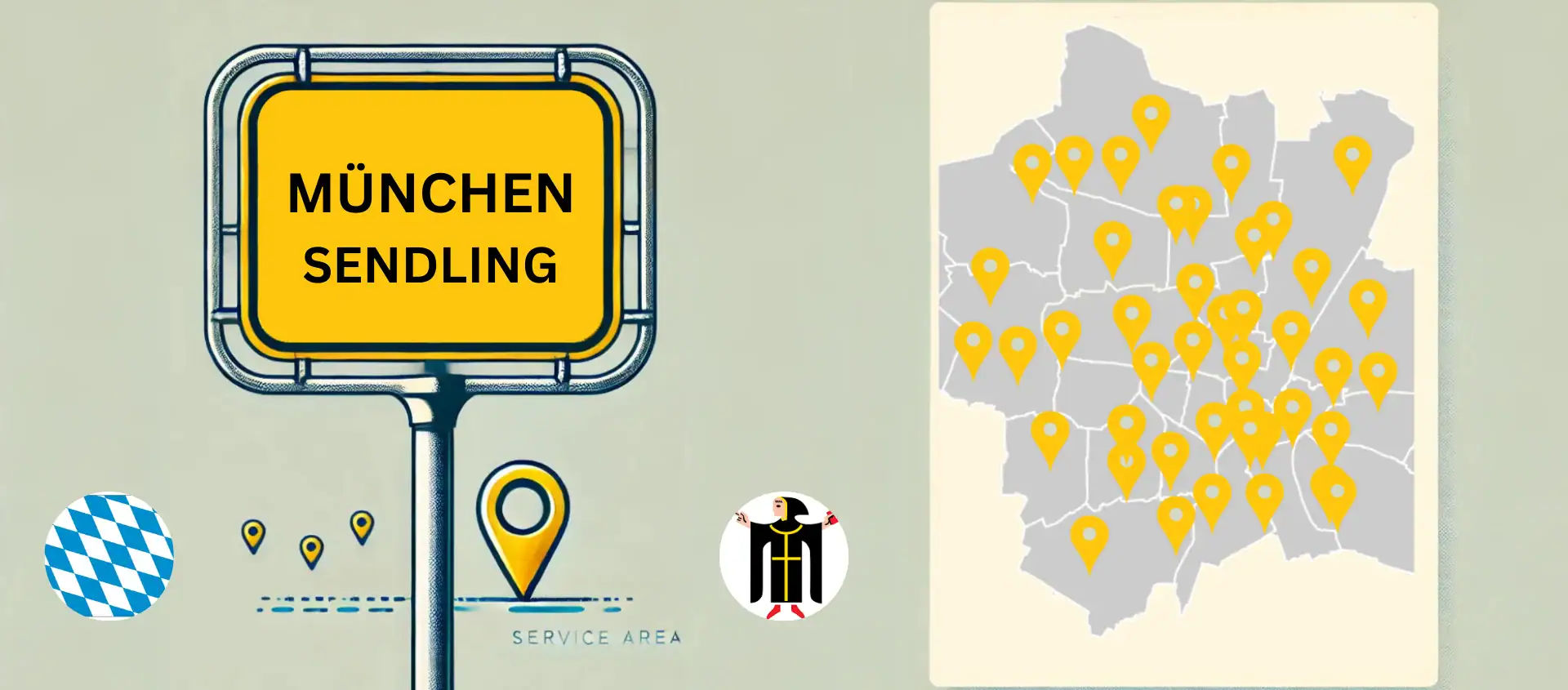 Büroreinigung München und Umgebung – Limax Dienstleistungen Einsatzgebiet