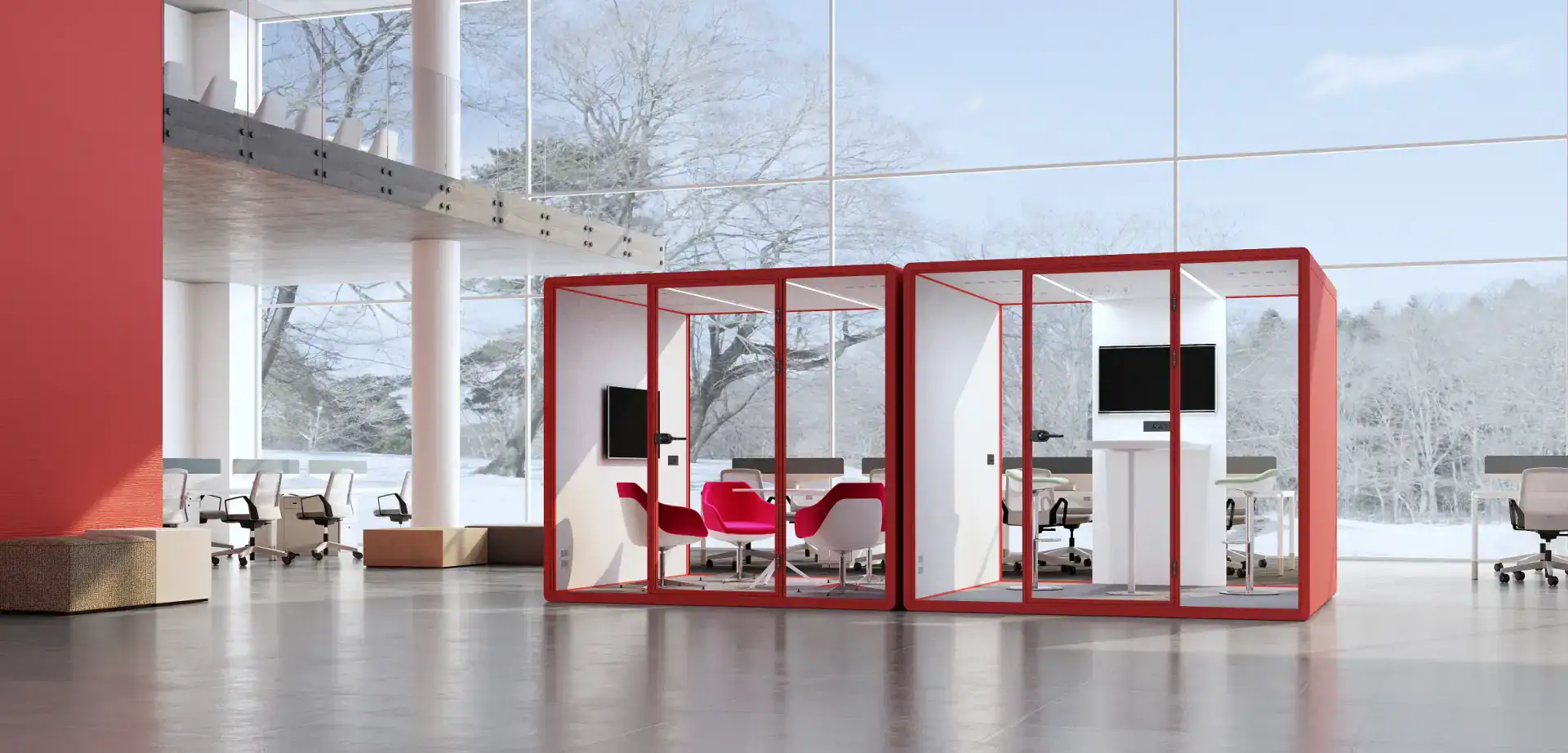 Reimagine Your Hotel Lobby As A Versatile Workspace, Offering Guests A Touch Of Privacy And Focus.