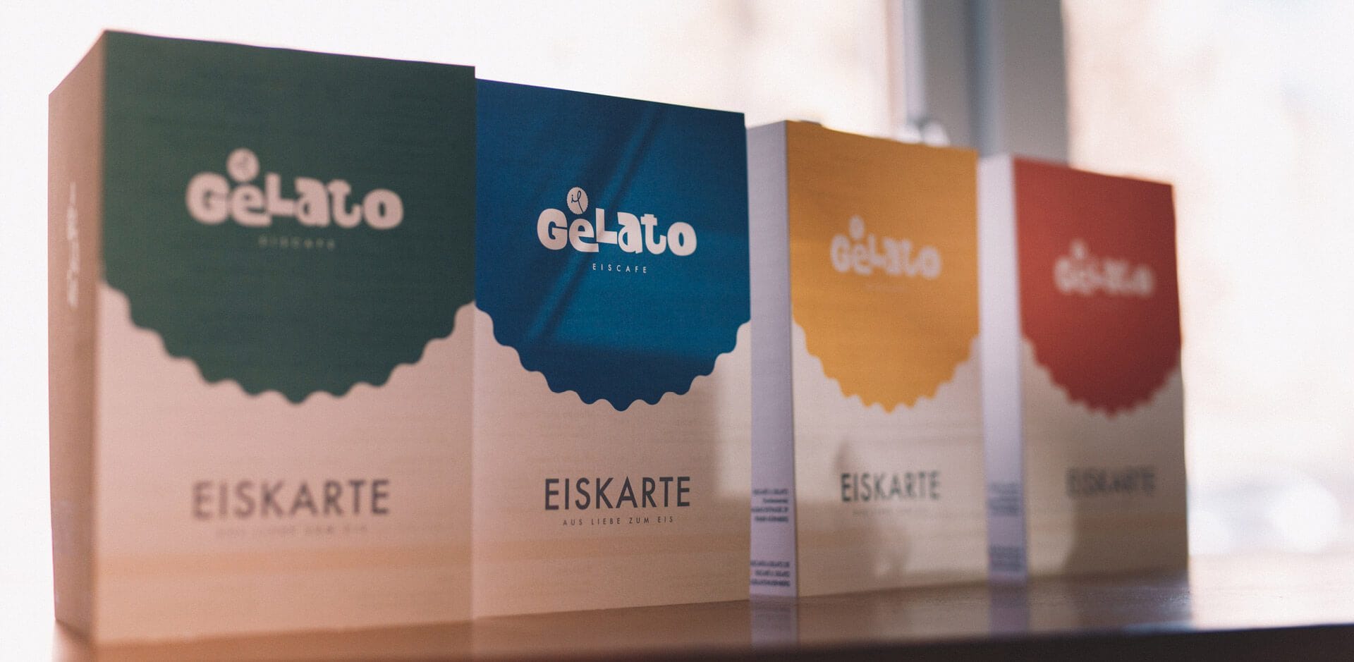 Grafikdesign für das Eiscafé Il Gelato in Nürnberg
